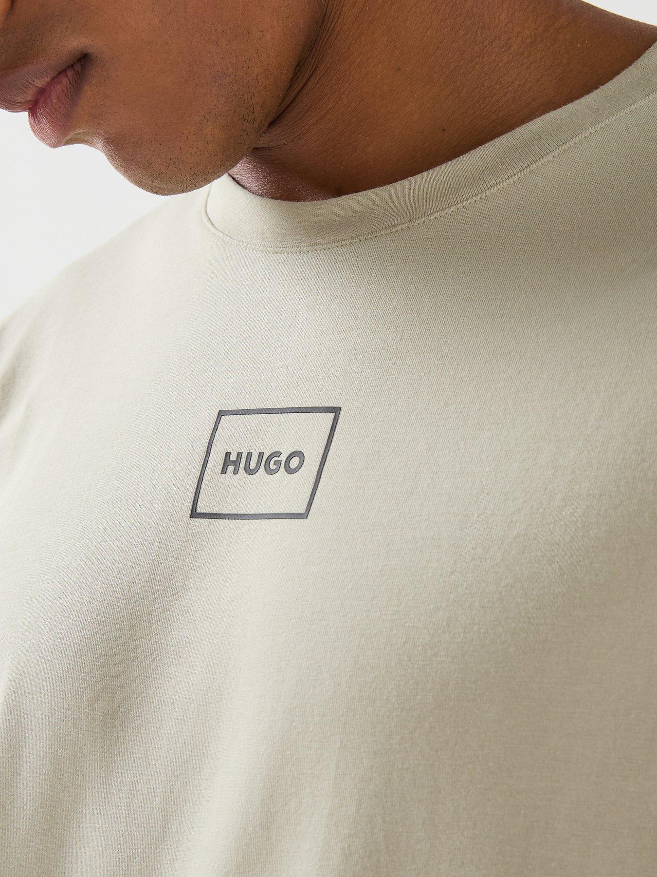 Image 5 of 6 of HUGO Bodywear Laze Relaxed Fit Loungewear T-Shirt - Beige