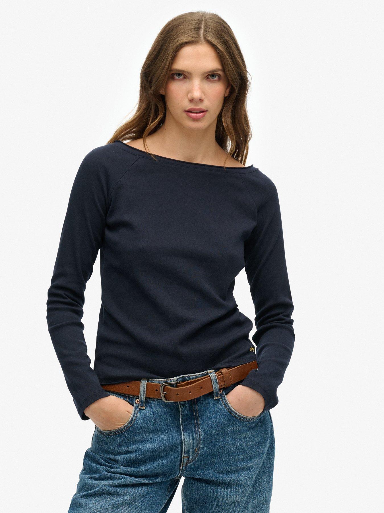Superdry Bardot Off Shoulder Top - Cream
