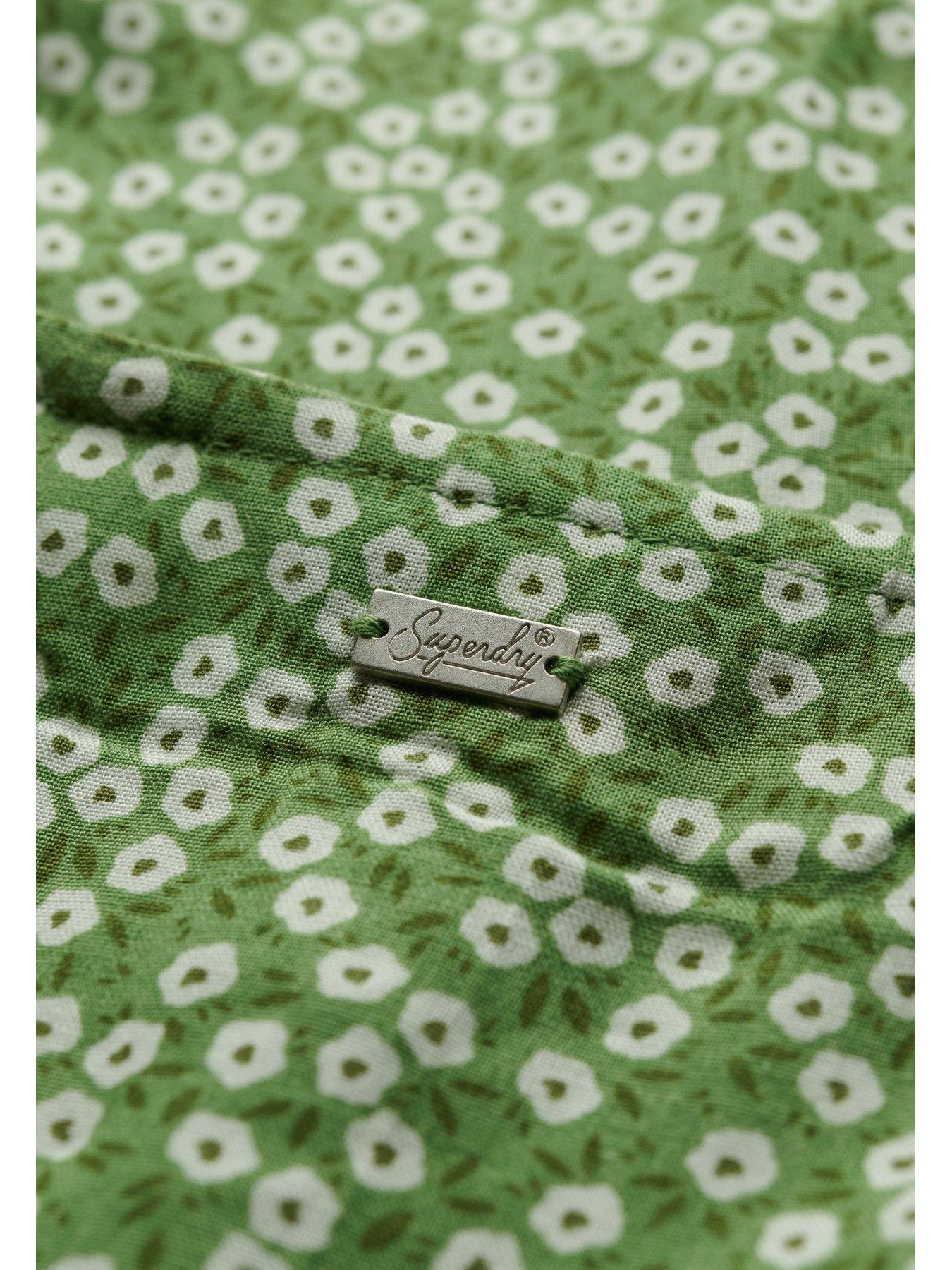 Image 6 of 6 of Superdry Print Button Cami Midi Dress