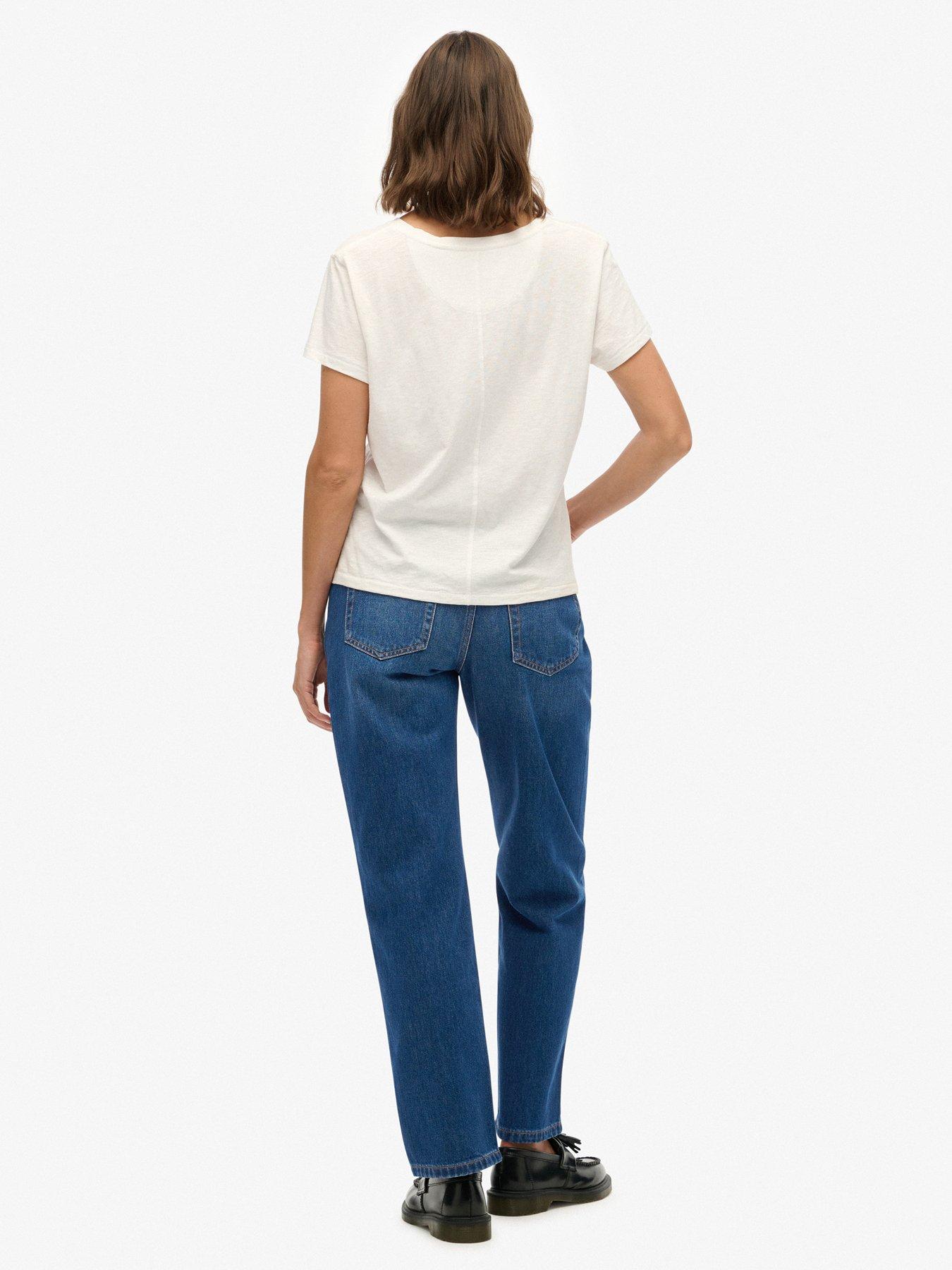 Image 4 of 6 of Superdry Mid Rise Straight Jean