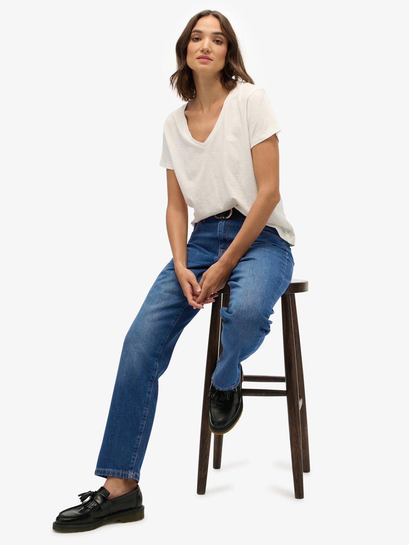Image 5 of 6 of Superdry Mid Rise Straight Jean