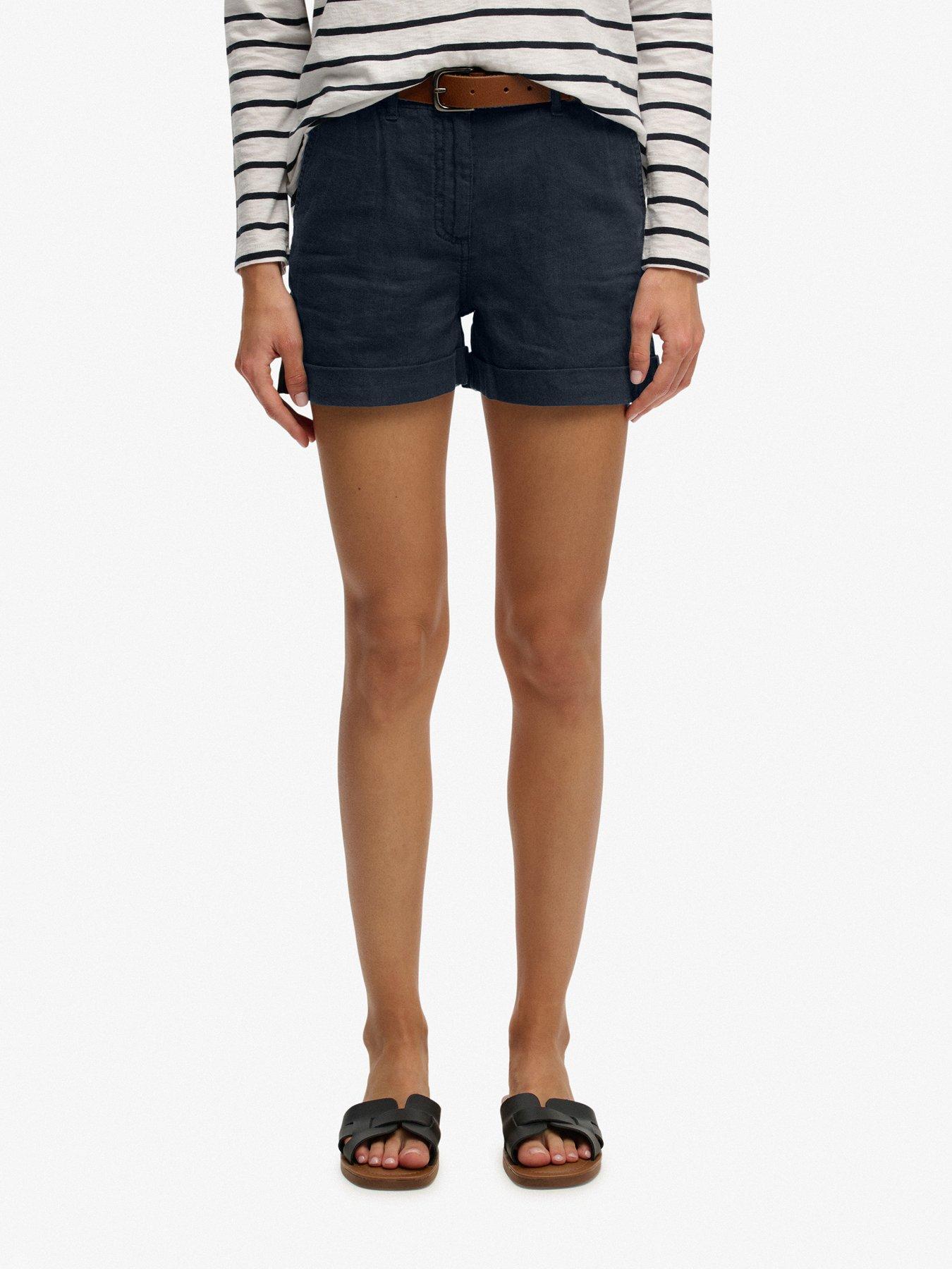 Superdry Mid Rise Linen Short