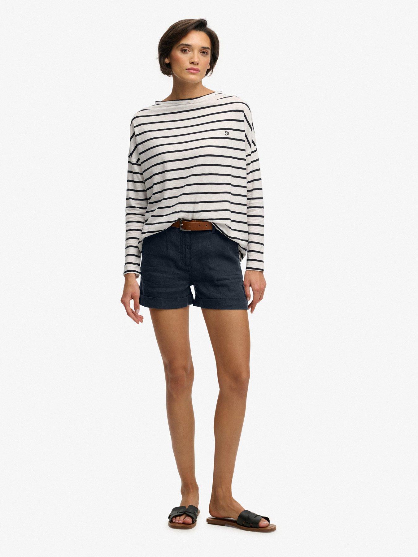 Image 3 of 7 of Superdry Mid Rise Linen Short