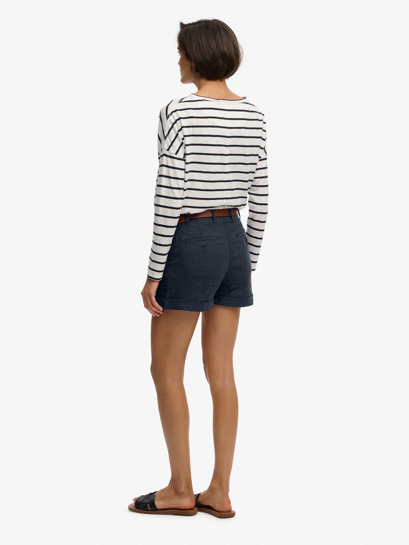 Image 4 of 7 of Superdry Mid Rise Linen Short