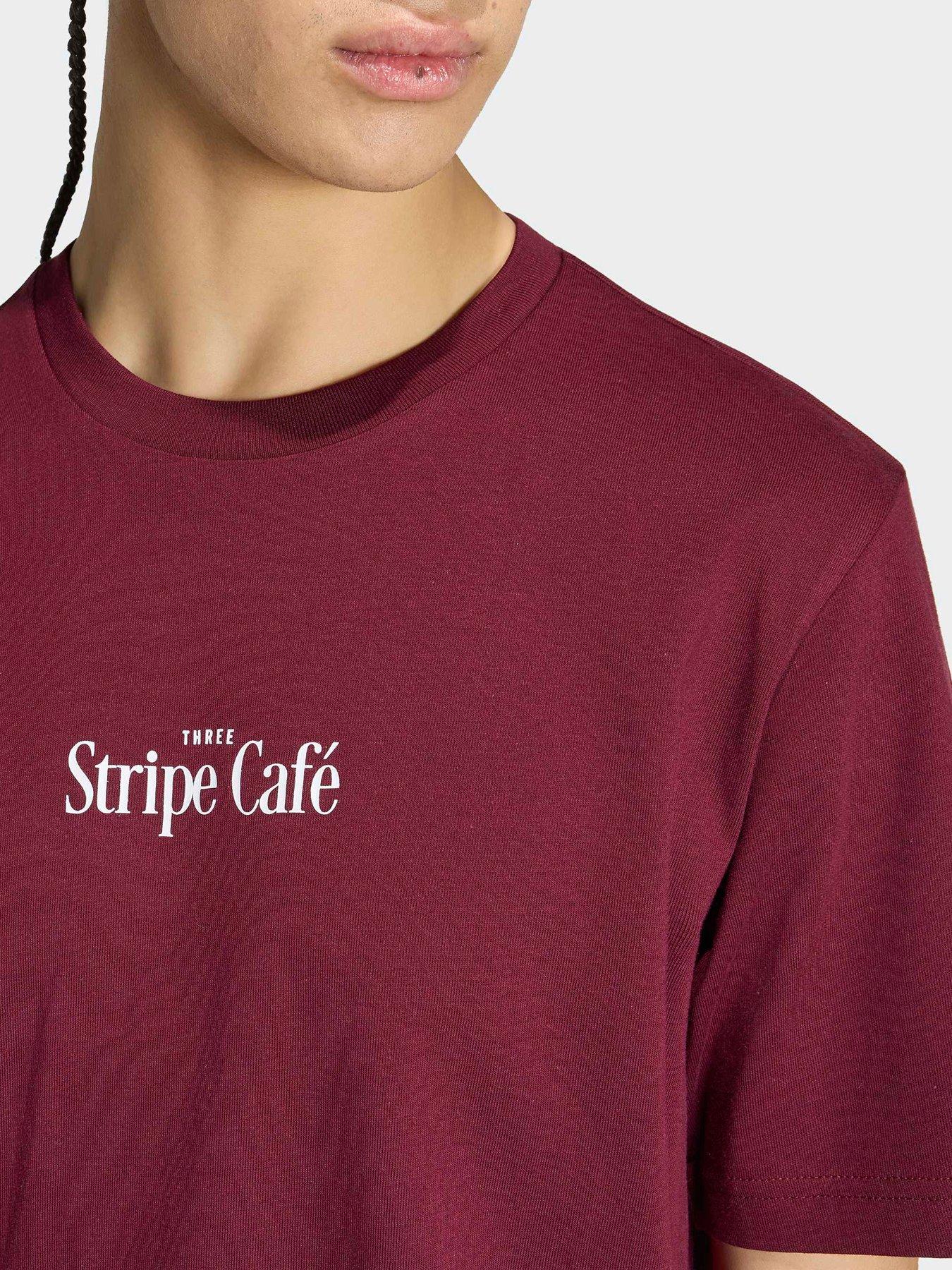 Image 4 of 6 of adidas Sportswear Men's Coffee Cafe Donut Bag Graphic T-Shirt - Burgundy