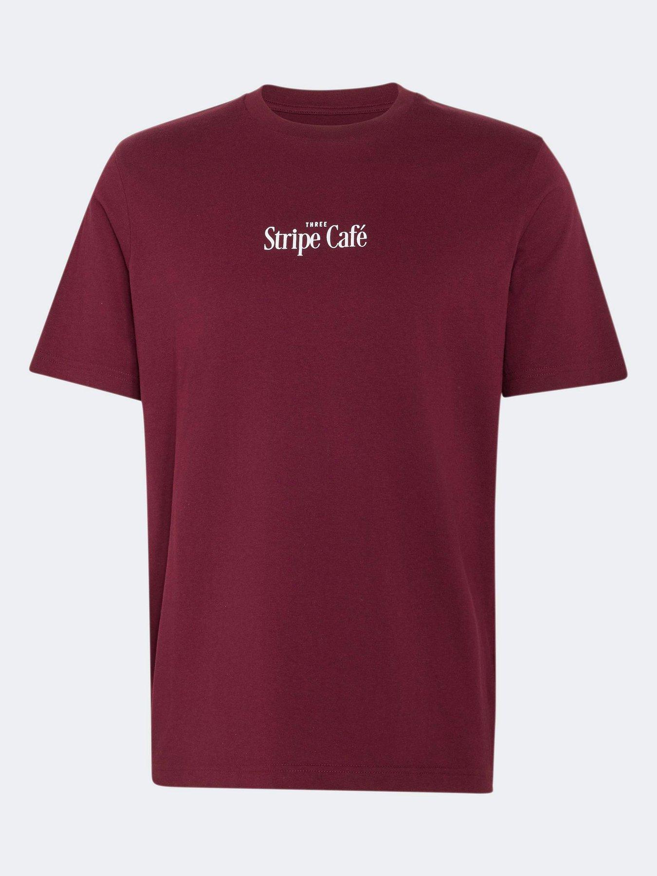 Image 6 of 6 of adidas Sportswear Men's Coffee Cafe Donut Bag Graphic T-Shirt - Burgundy