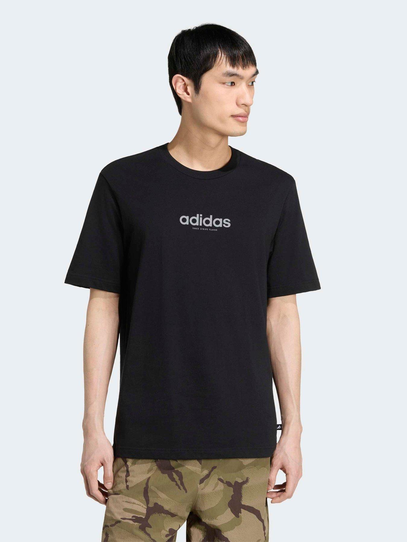 adidas Sportswear Men's Burger Flavor Graphic T-Shirt - Black