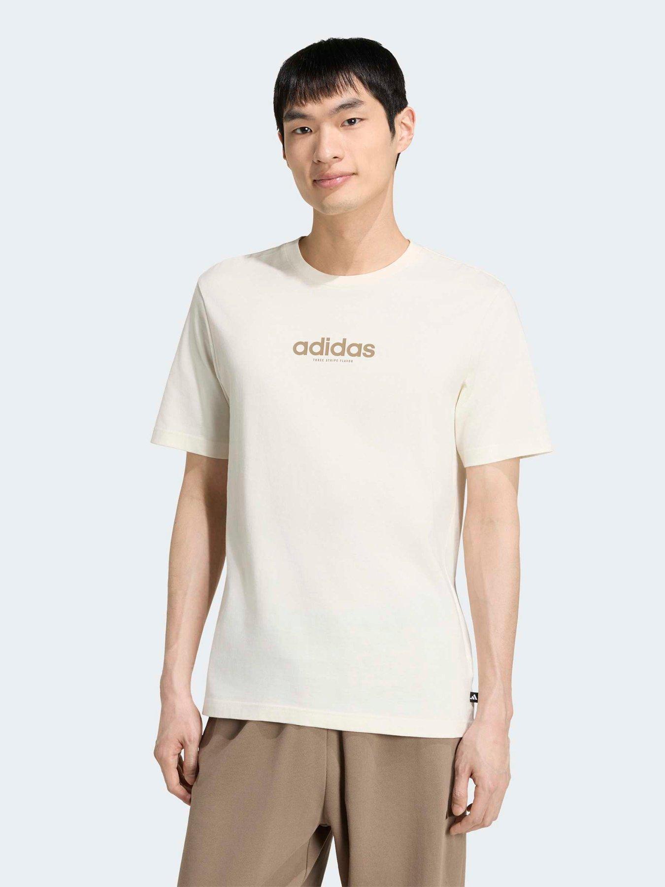 adidas Sportswear Men's Burger Flavour Graphic T-Shirt - White