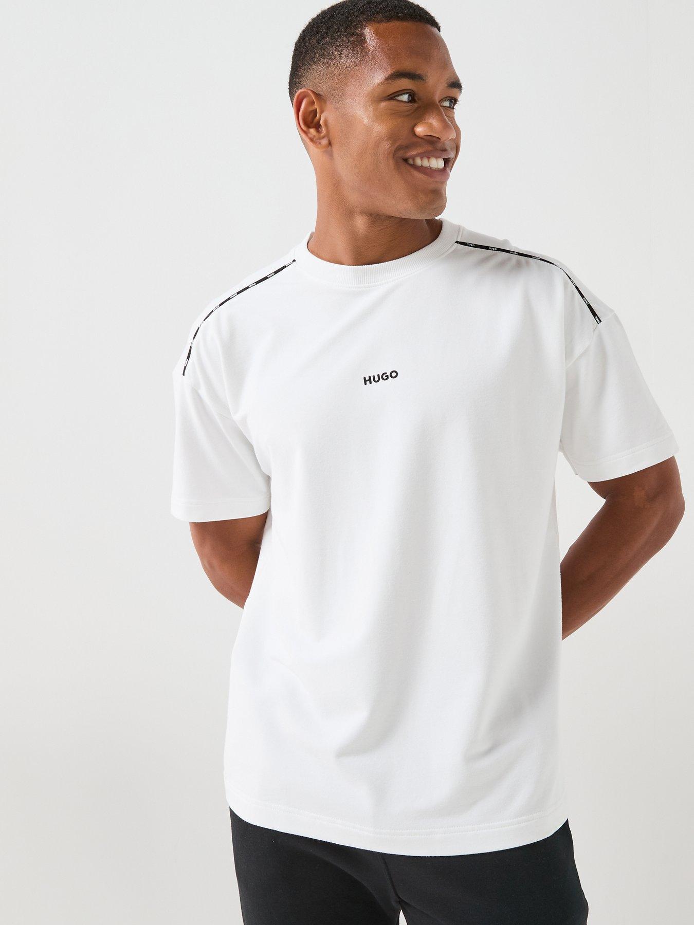 HUGO Hugo Bodywear Noah Piped Lounge T-shirt - White