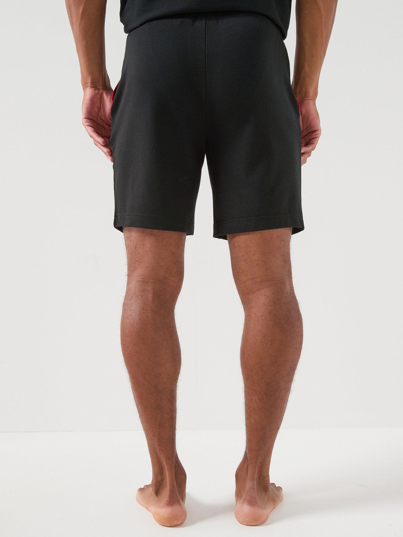 Image 2 of 5 of HUGO Bodywear Noah Piped Lounge Shorts - Black