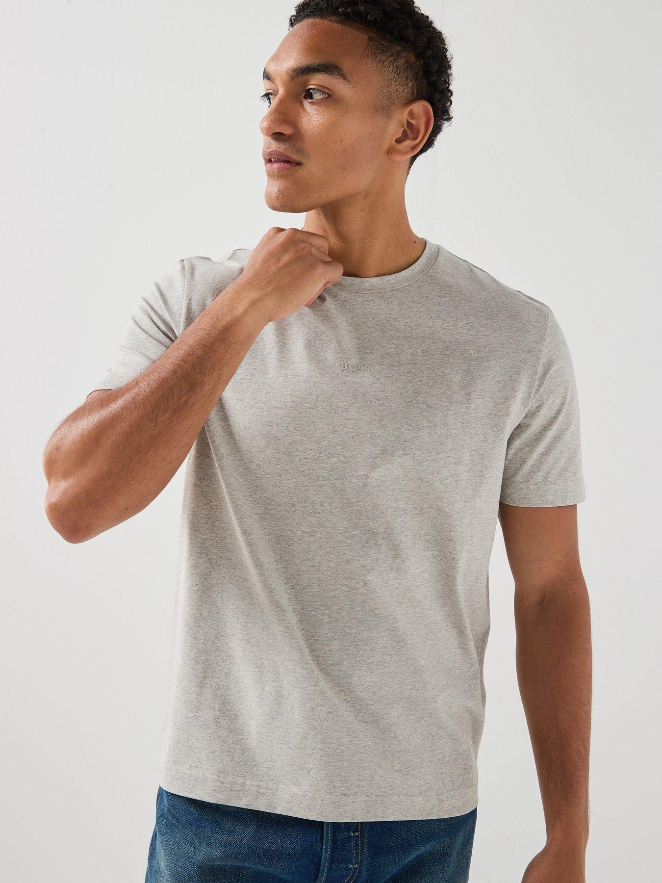BOSS Tchup Centre Logo T-Shirt - Grey