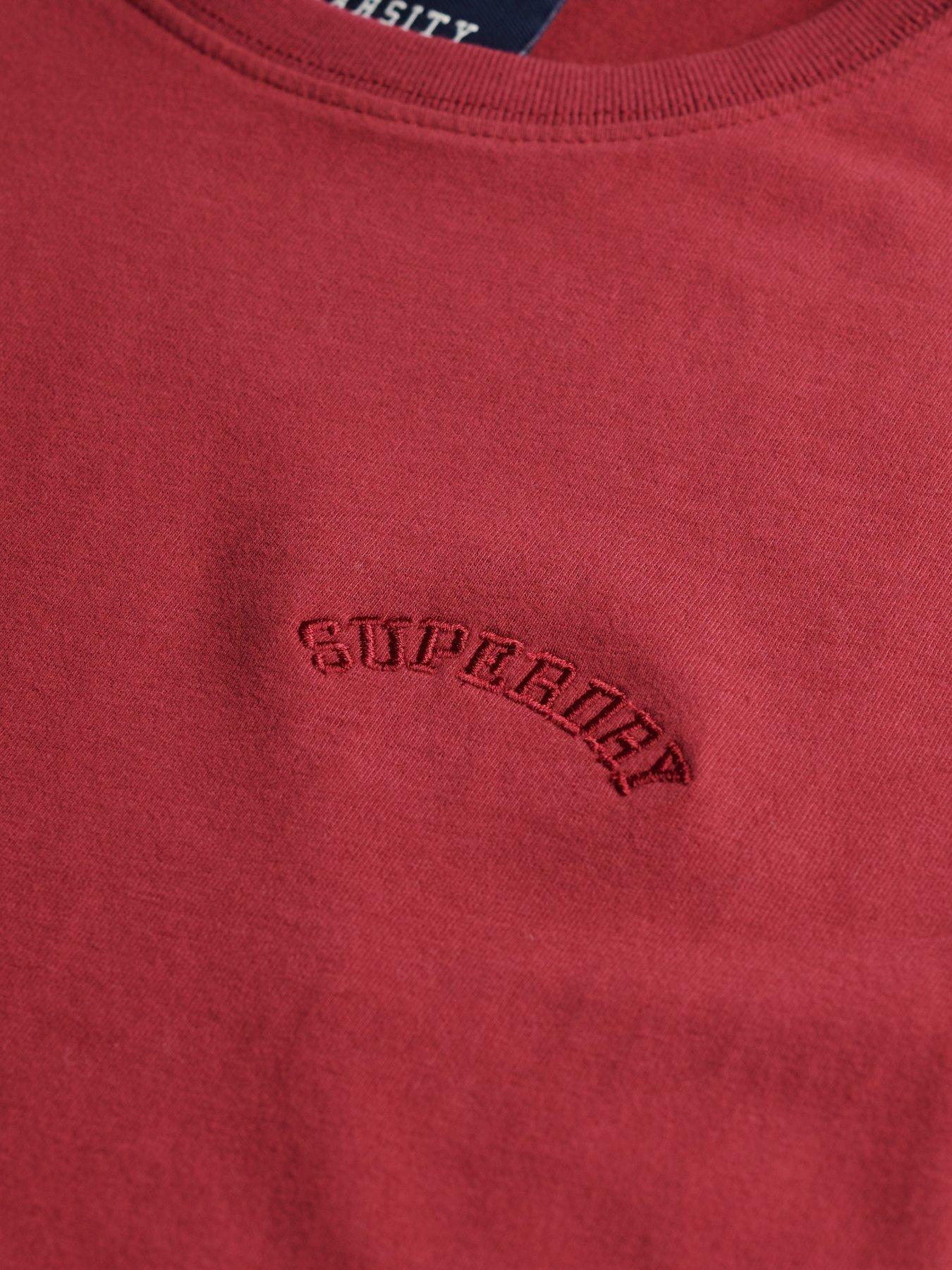 Image 6 of 6 of Superdry Essential Logo Fitted T-Shirt - Red