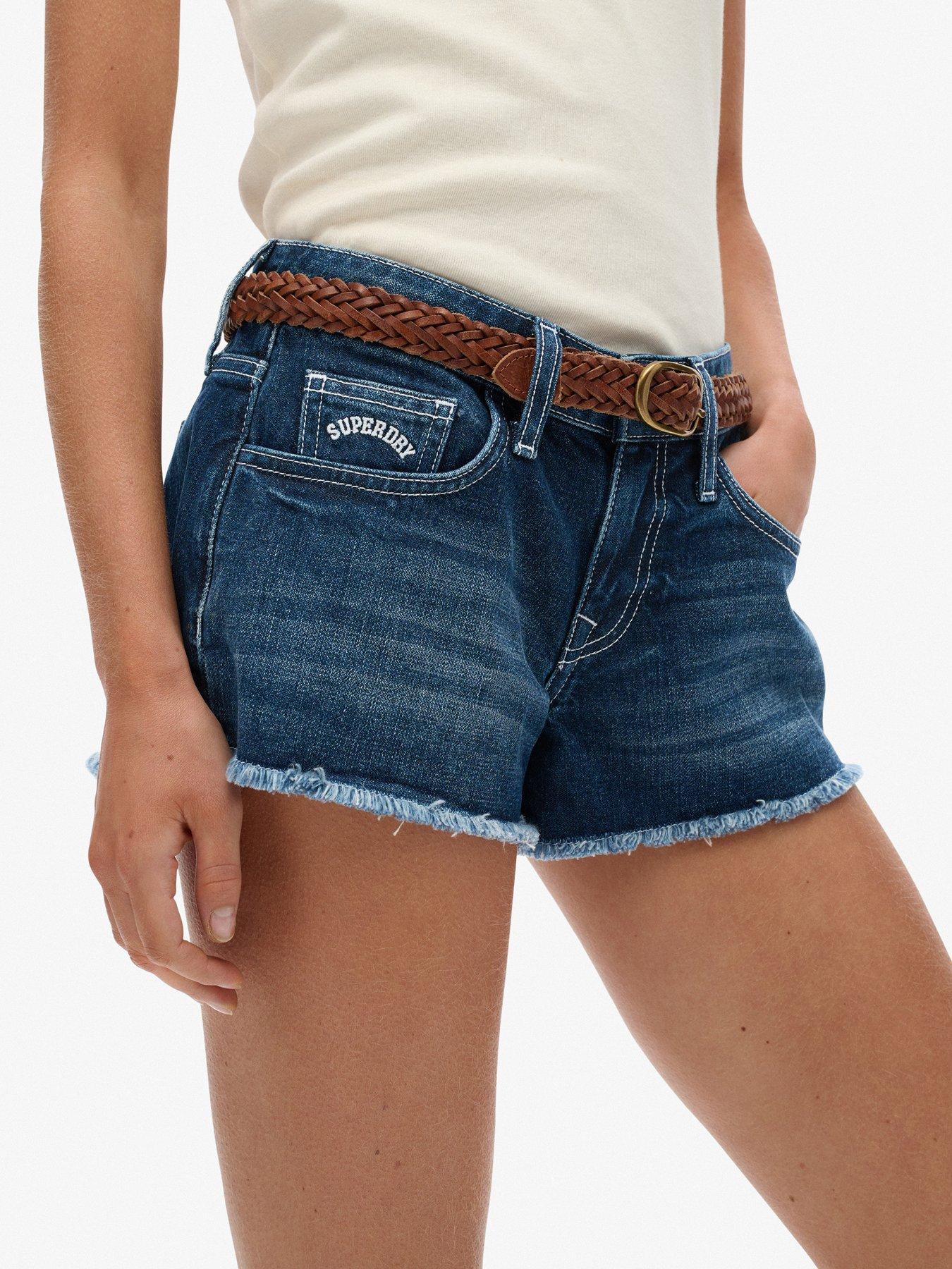 Image 4 of 7 of Superdry Low Rise Denim Hot Shorts