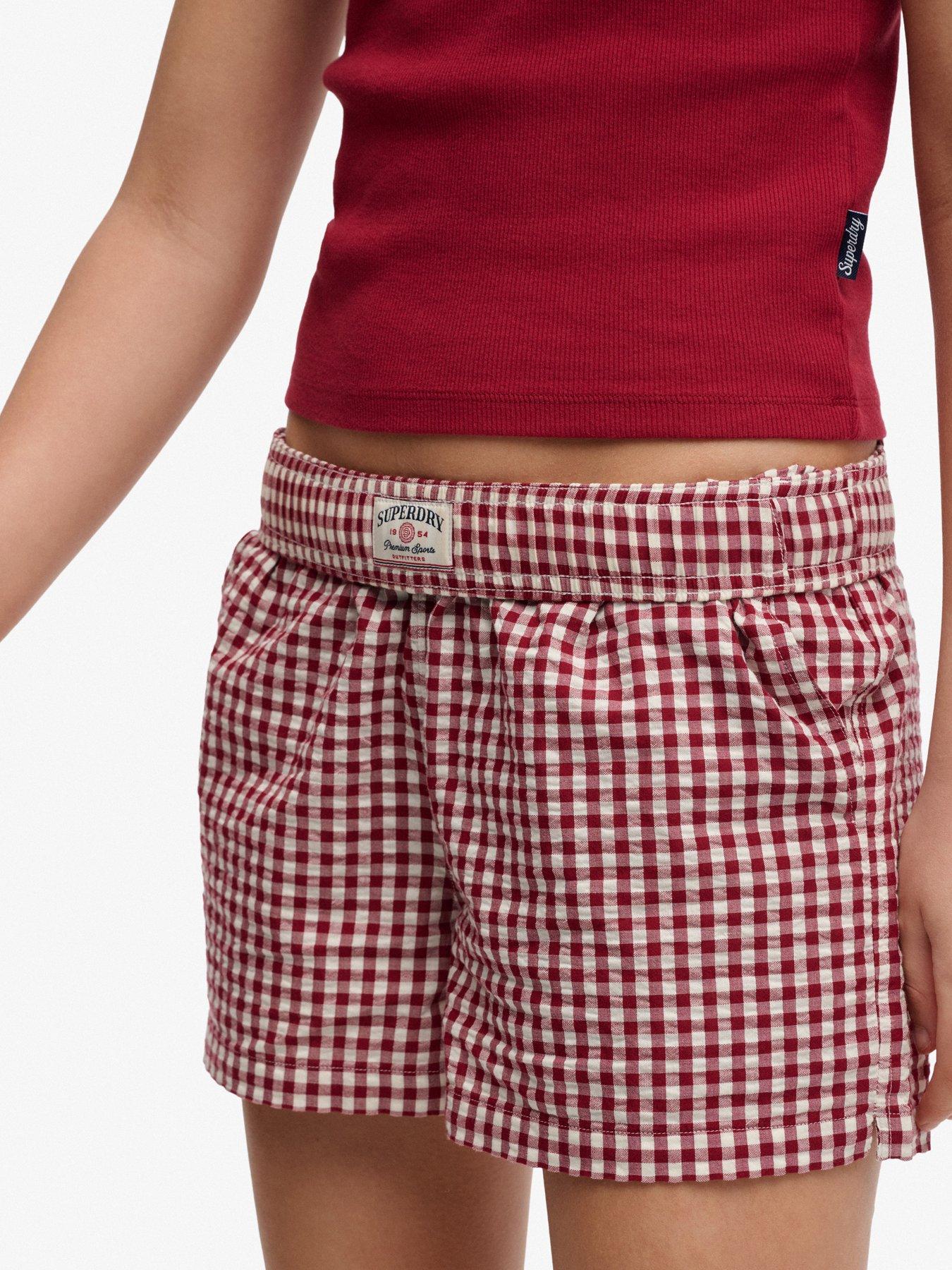 Image 1 of 6 of Superdry Cotton Stripe Elastic Short