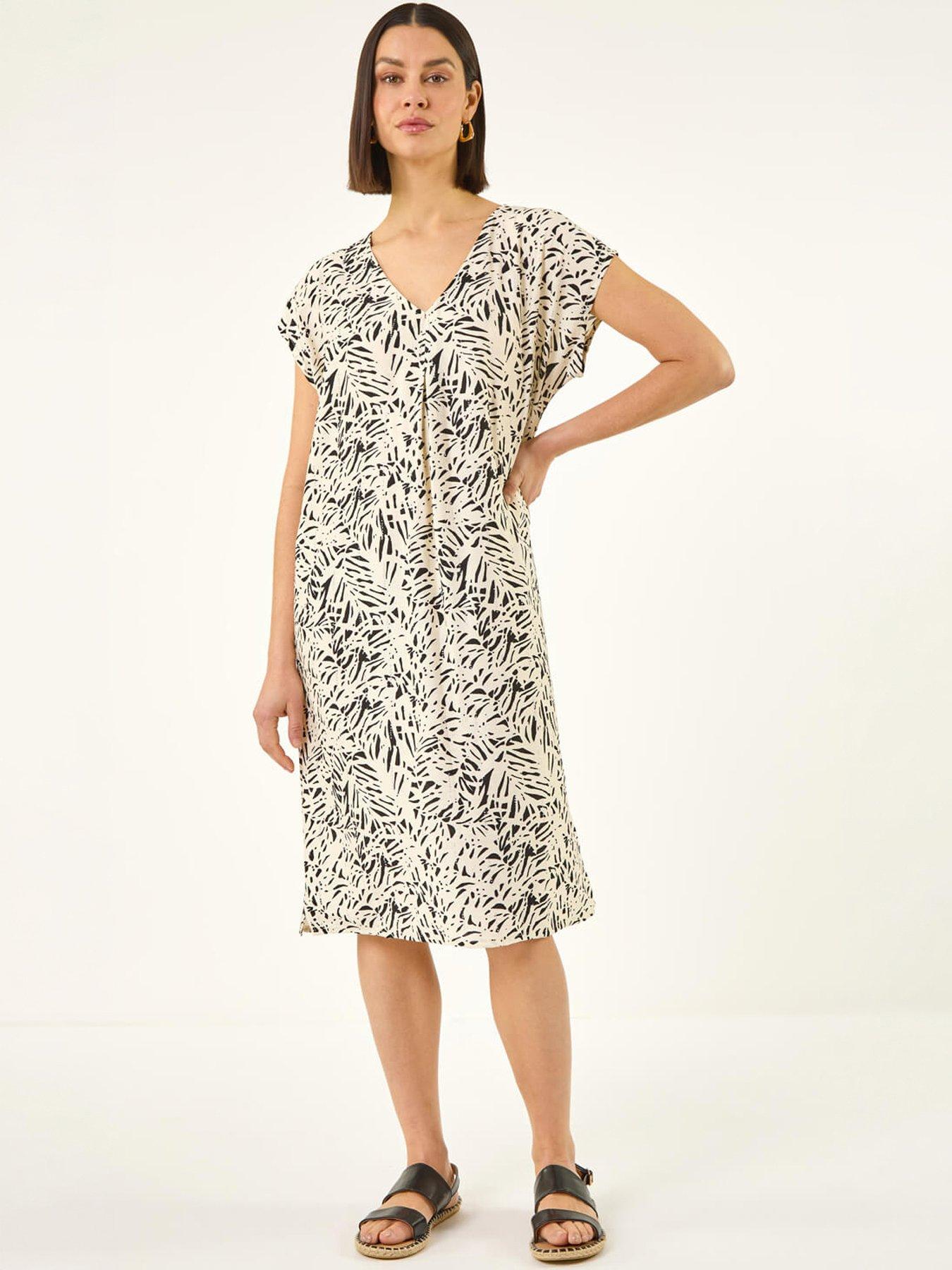 Image 1 of 5 of Roman Speckled Print Hotfix Shift Dress