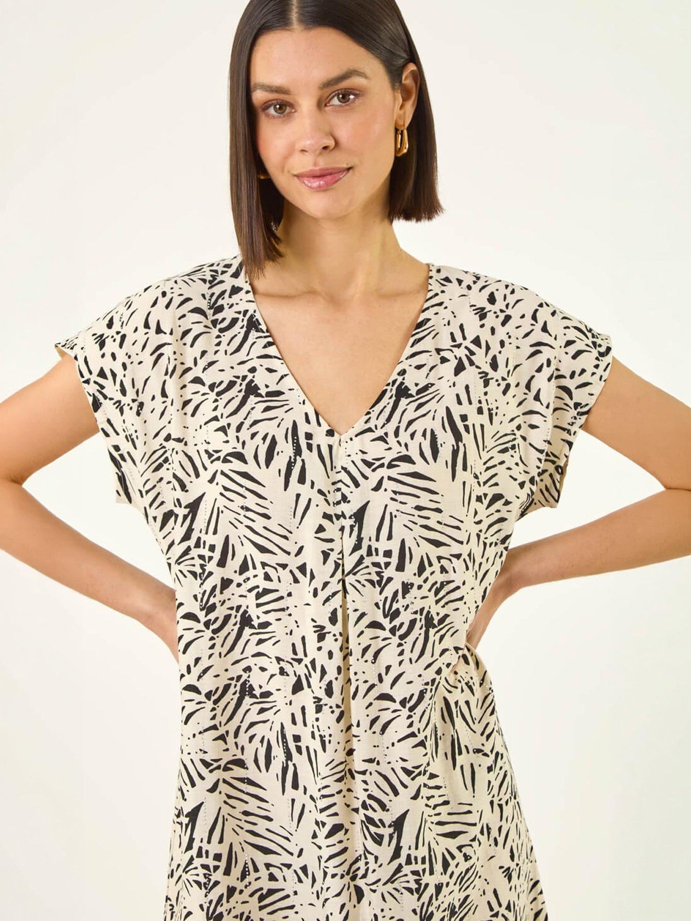 Image 4 of 5 of Roman Speckled Print Hotfix Shift Dress