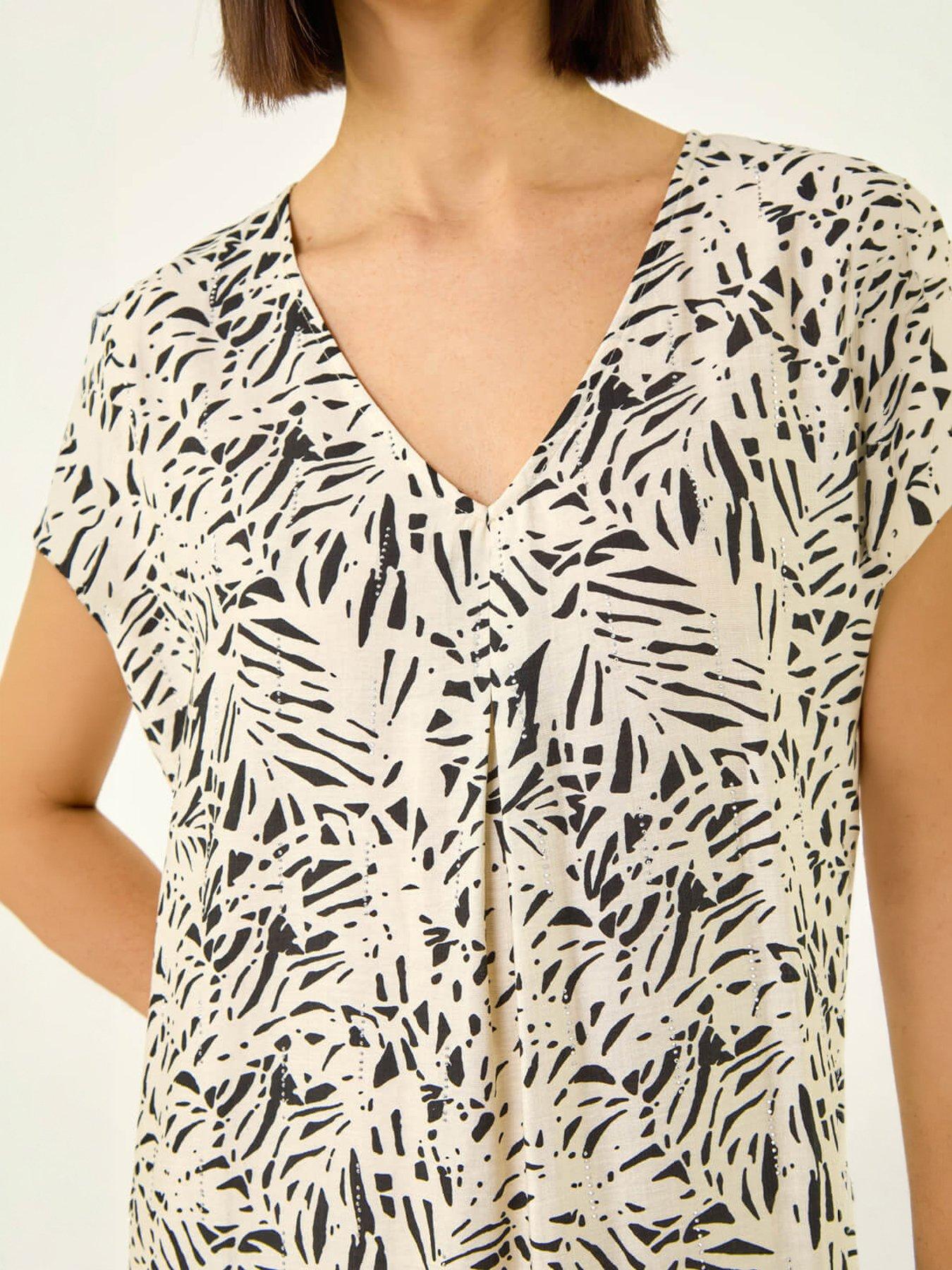 Image 5 of 5 of Roman Speckled Print Hotfix Shift Dress