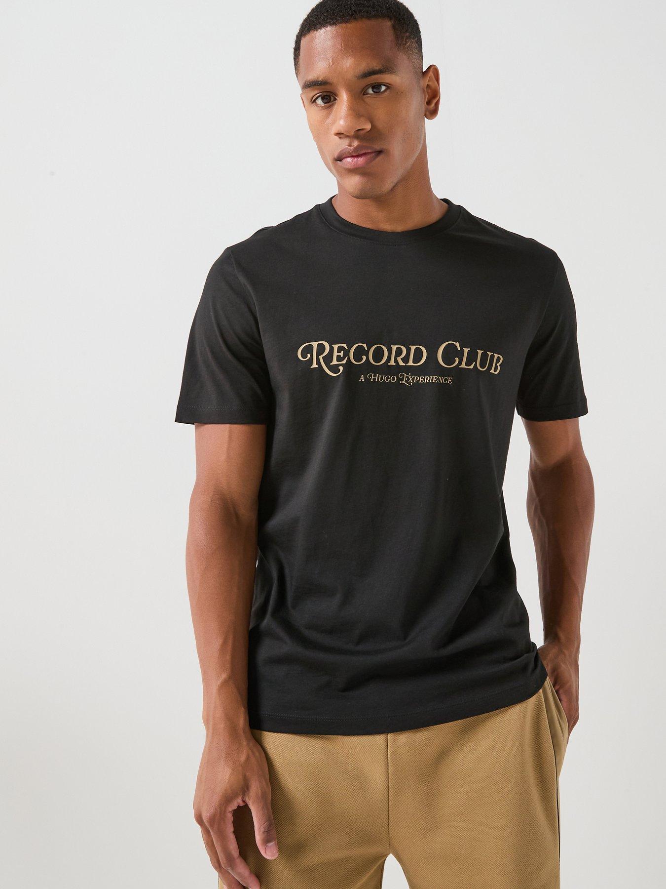 HUGO Hugo Durectee Record Club T-shirt - Black