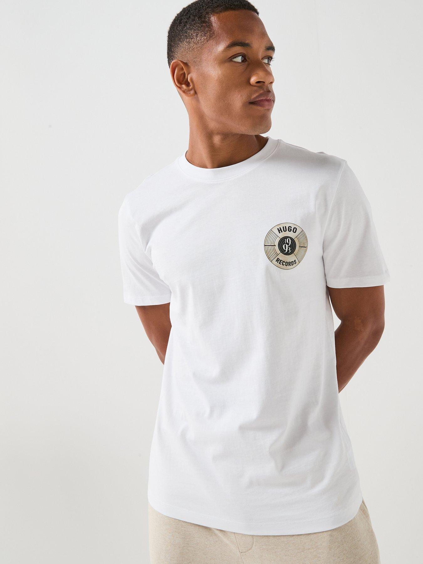 HUGO Hugo Durectee Record Emblem T-shirt - White