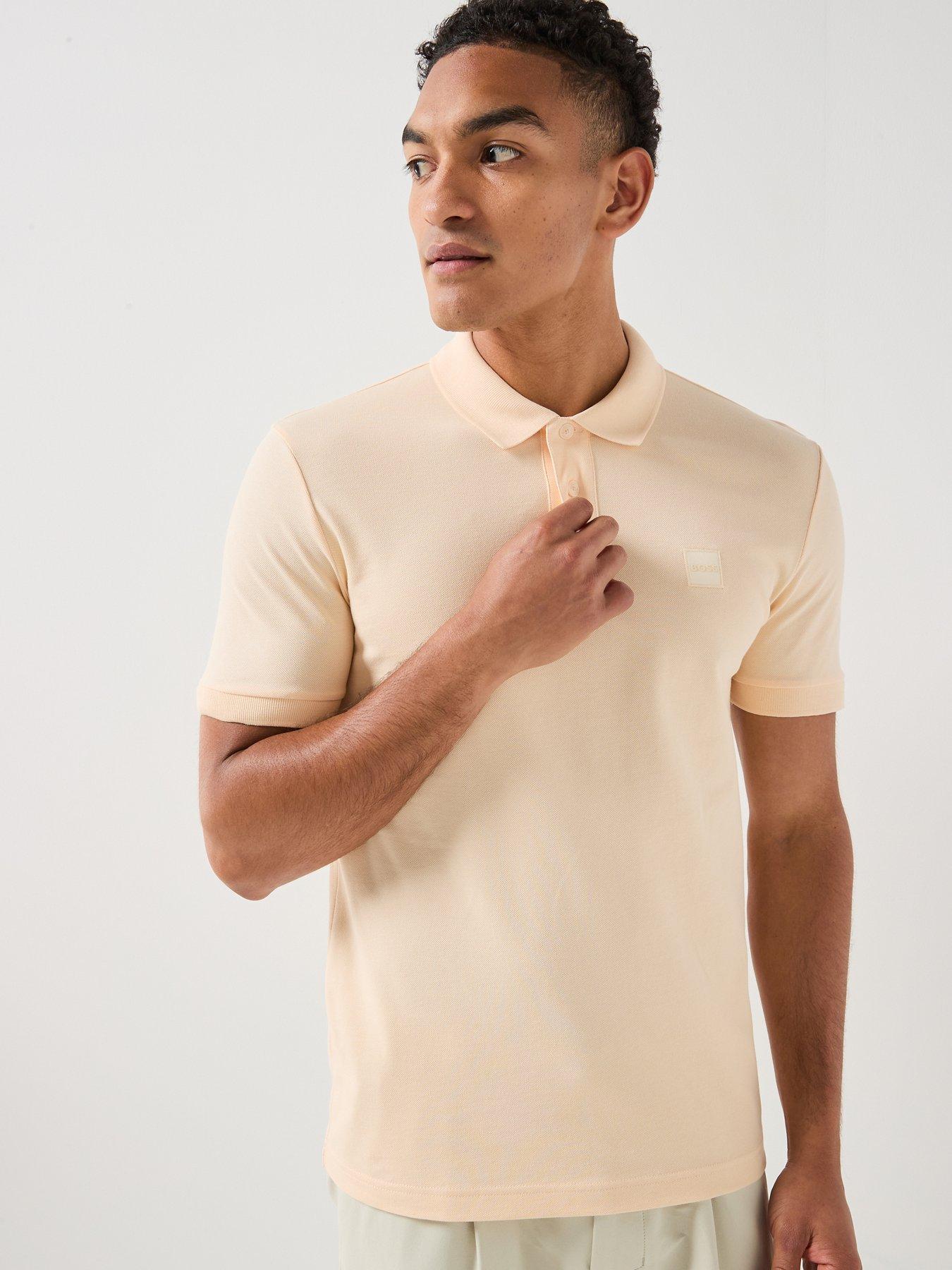 BOSS Passenger Tonal Patch Logo Polo Shirt - Orange