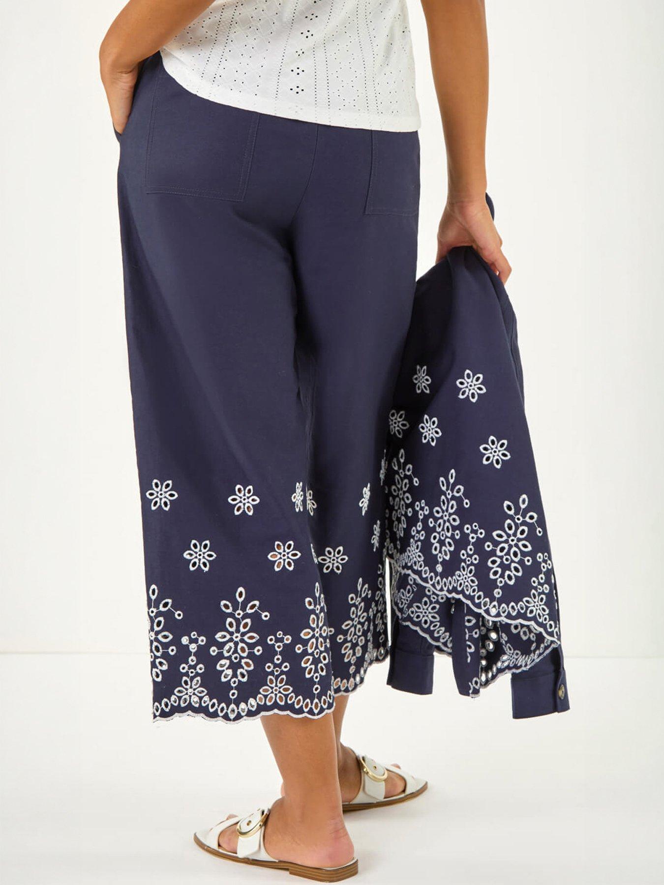 stillFront image of roman-anglaise-embroidered-cotton-culottes