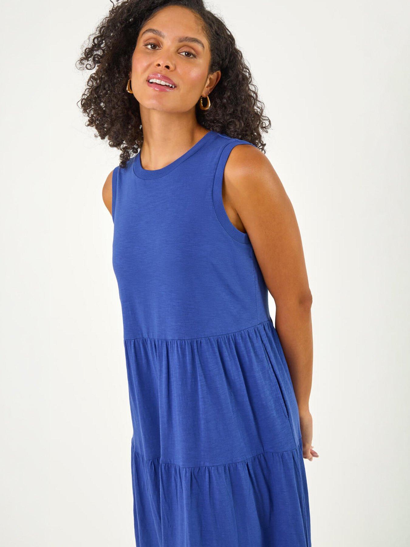 Image 3 of 5 of Roman Tiered Midi Smock Dress