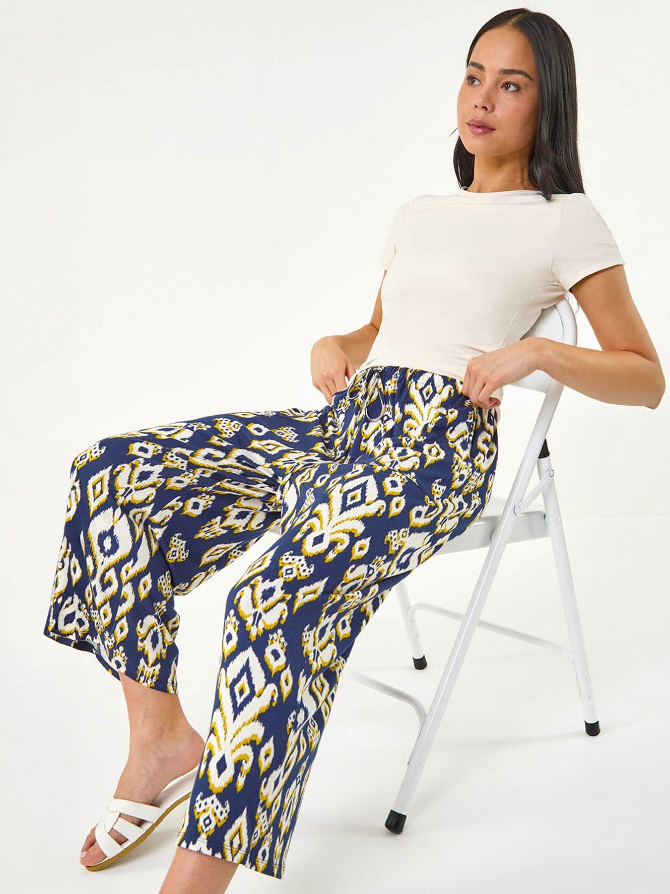 Image 4 of 5 of Roman Petite Aztec Stretch Trouser