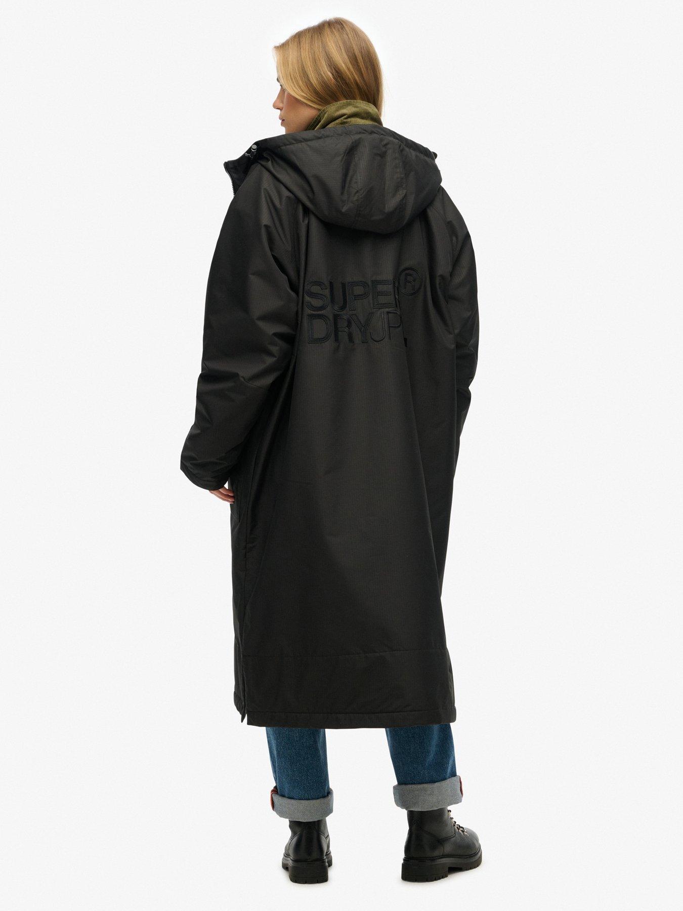 image of superdry-hooded-robe-black