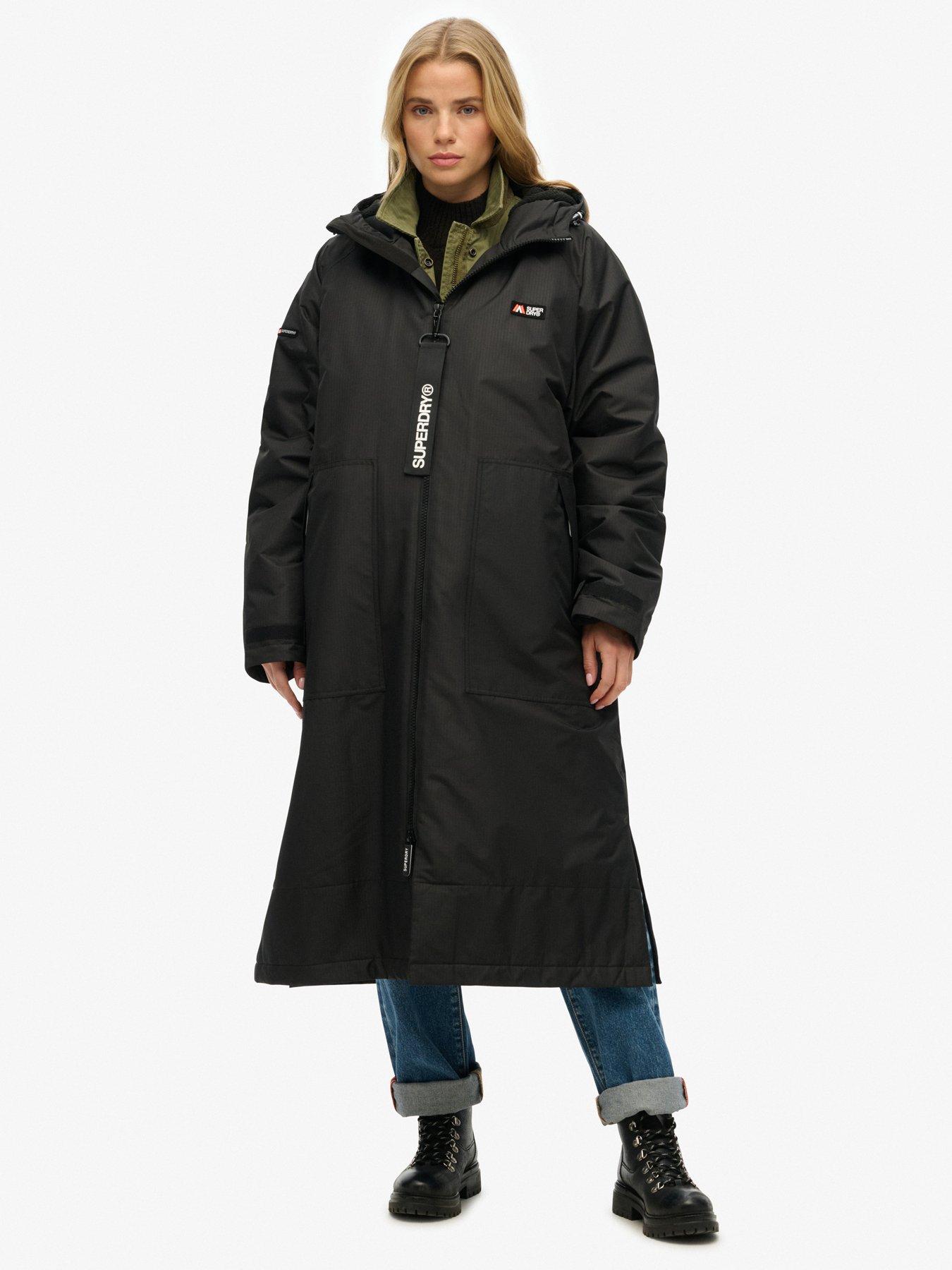  image of superdry-hooded-robe-black