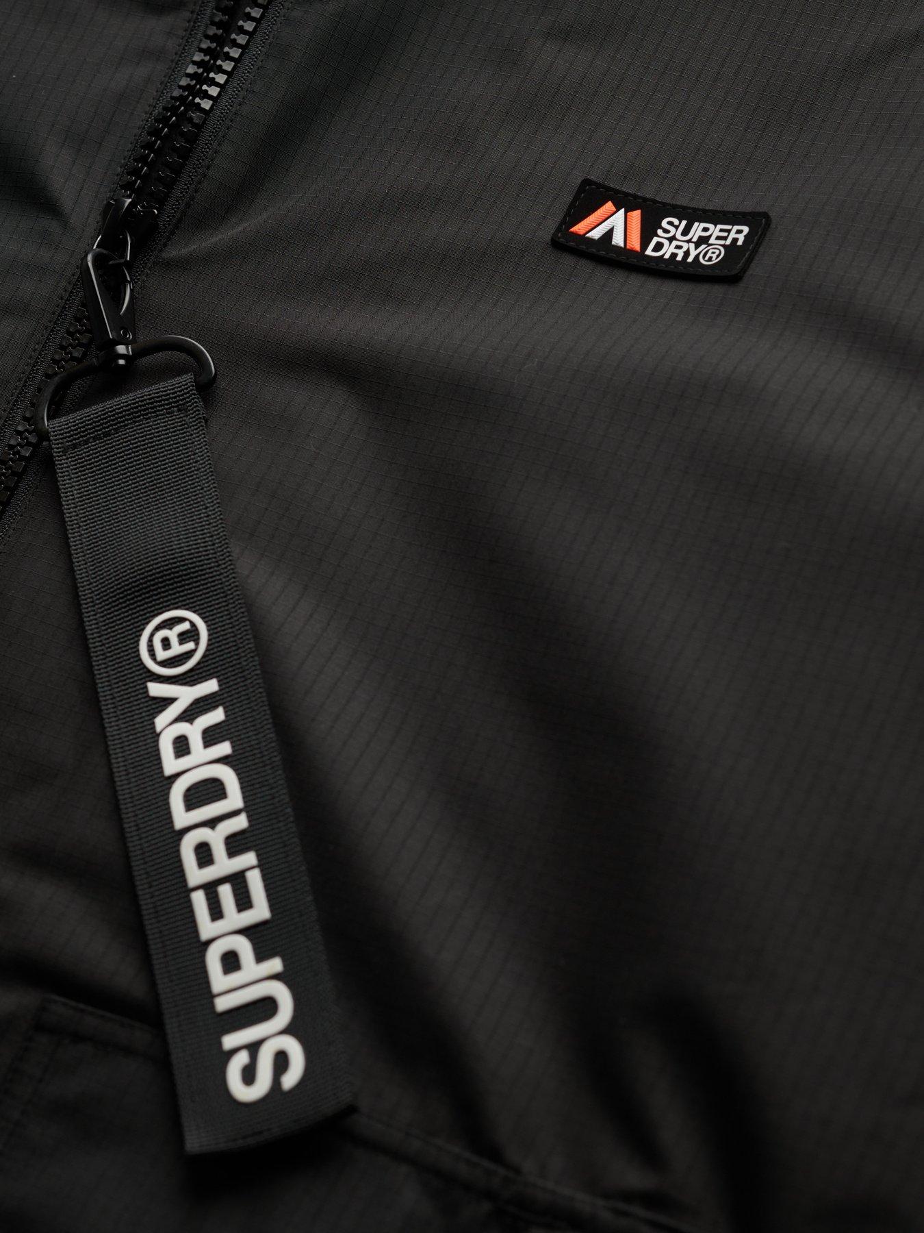  image of superdry-hooded-robe-black