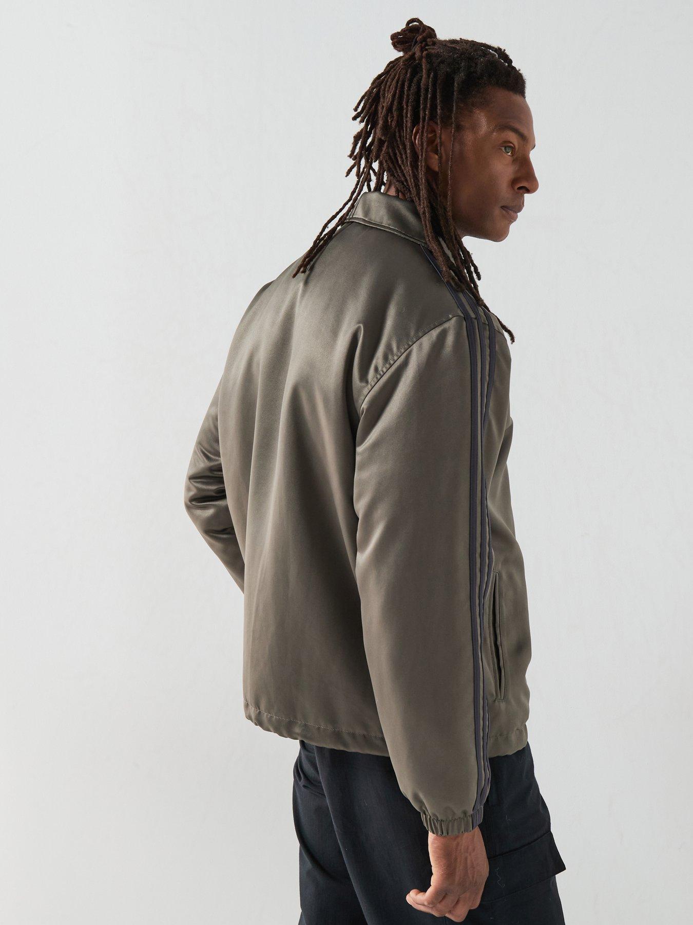 Image 2 of 6 of adidas Originals Mens 3 Stripe Jacket - Khaki