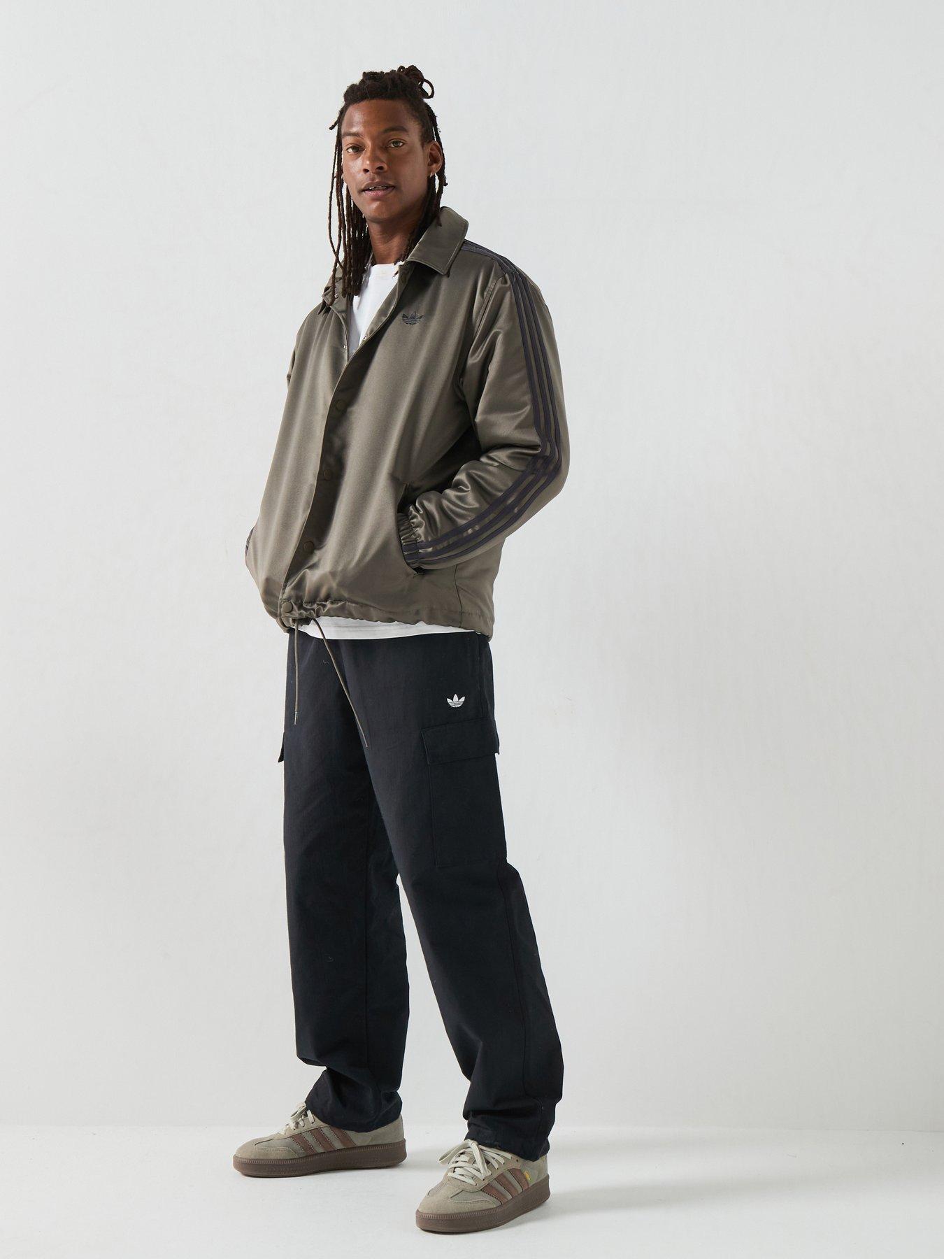 Image 3 of 6 of adidas Originals Mens 3 Stripe Jacket - Khaki