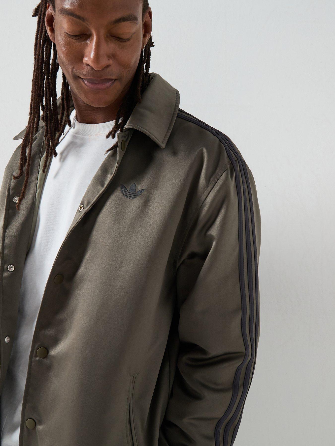 Image 5 of 6 of adidas Originals Mens 3 Stripe Jacket - Khaki