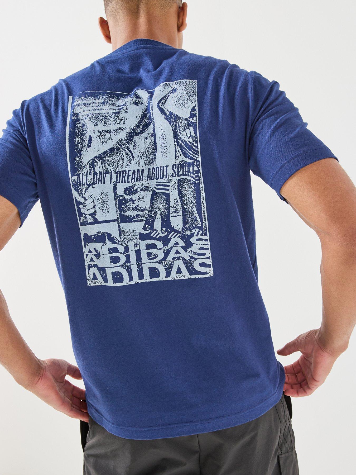 adidas Sportswear Mens Mens Graphic Tee - Blue