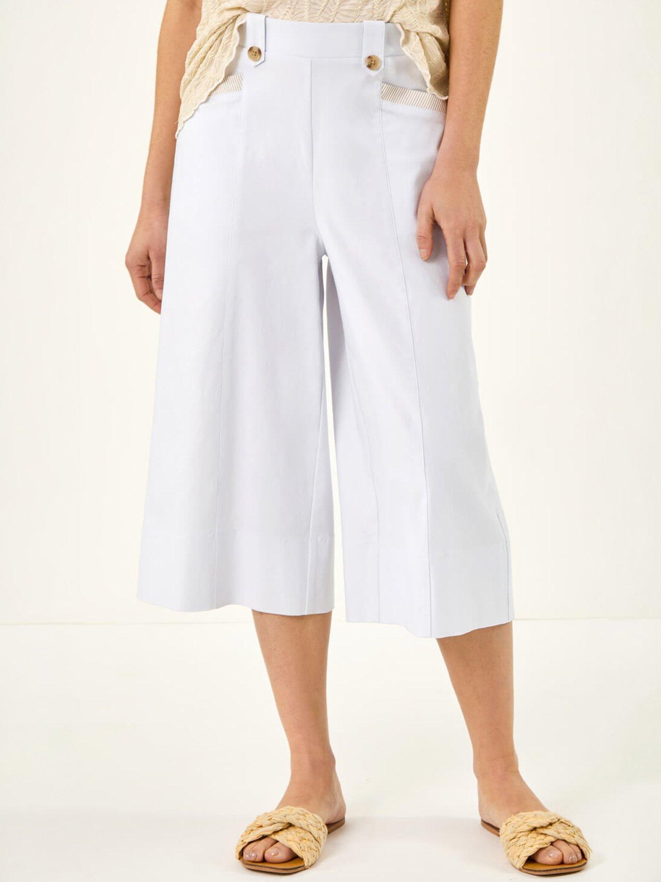 Roman Wide Hem Cropped Trouser