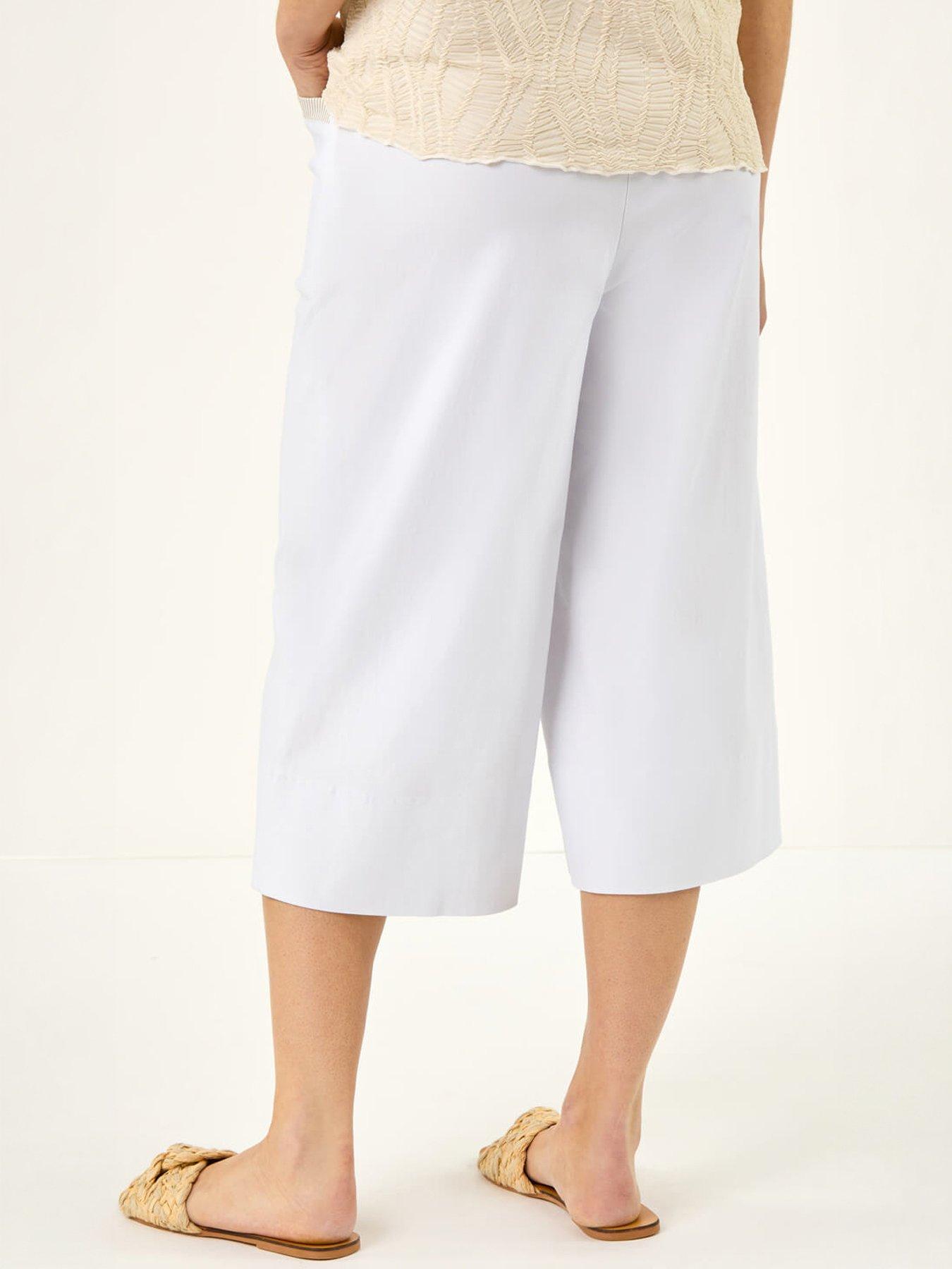 Image 2 of 5 of Roman Wide Hem Cropped Trouser
