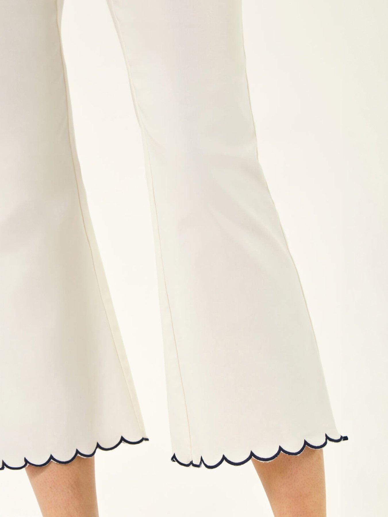 Image 5 of 5 of Roman Flared Stretch Cropped Trousers