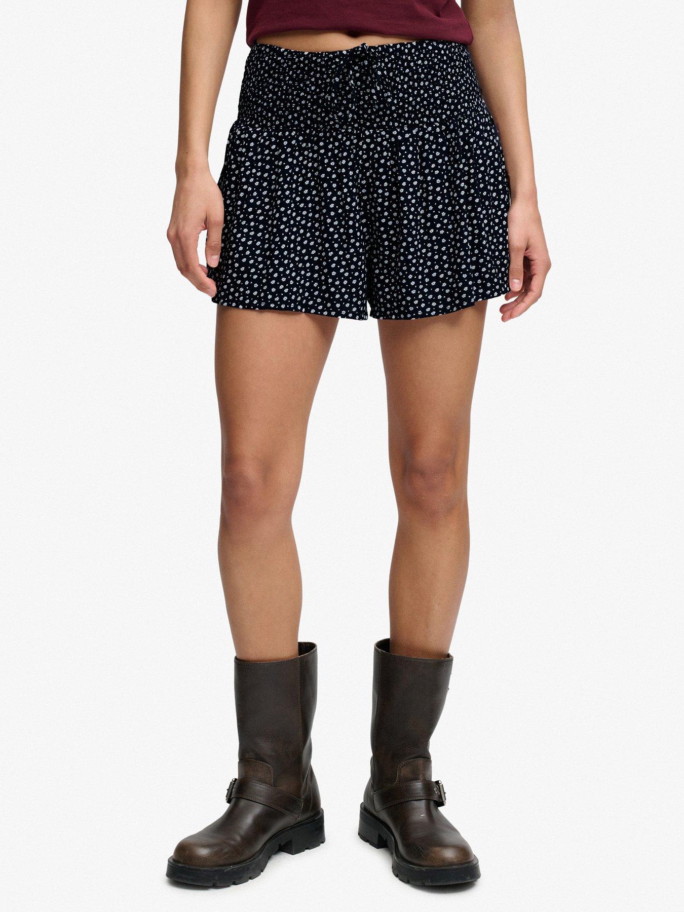Superdry Printed Mini Smocked Shorts