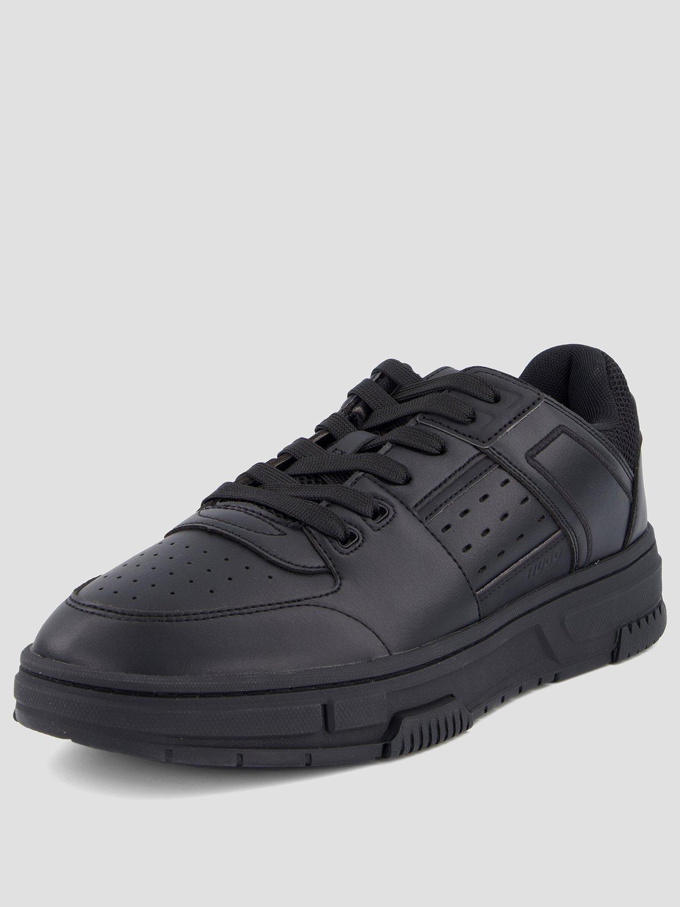Image 2 of 7 of HUGO Yarrow Tenn PU Trainers - Black