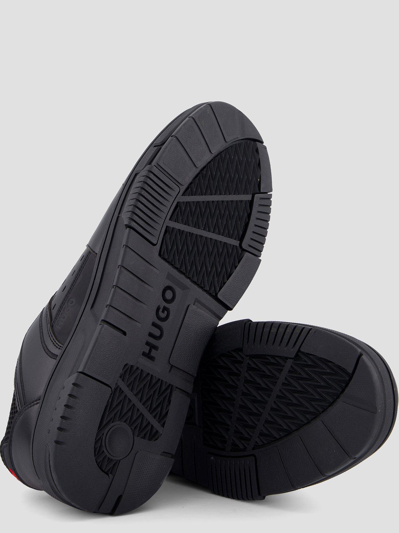 Image 4 of 7 of HUGO Yarrow Tenn PU Trainers - Black