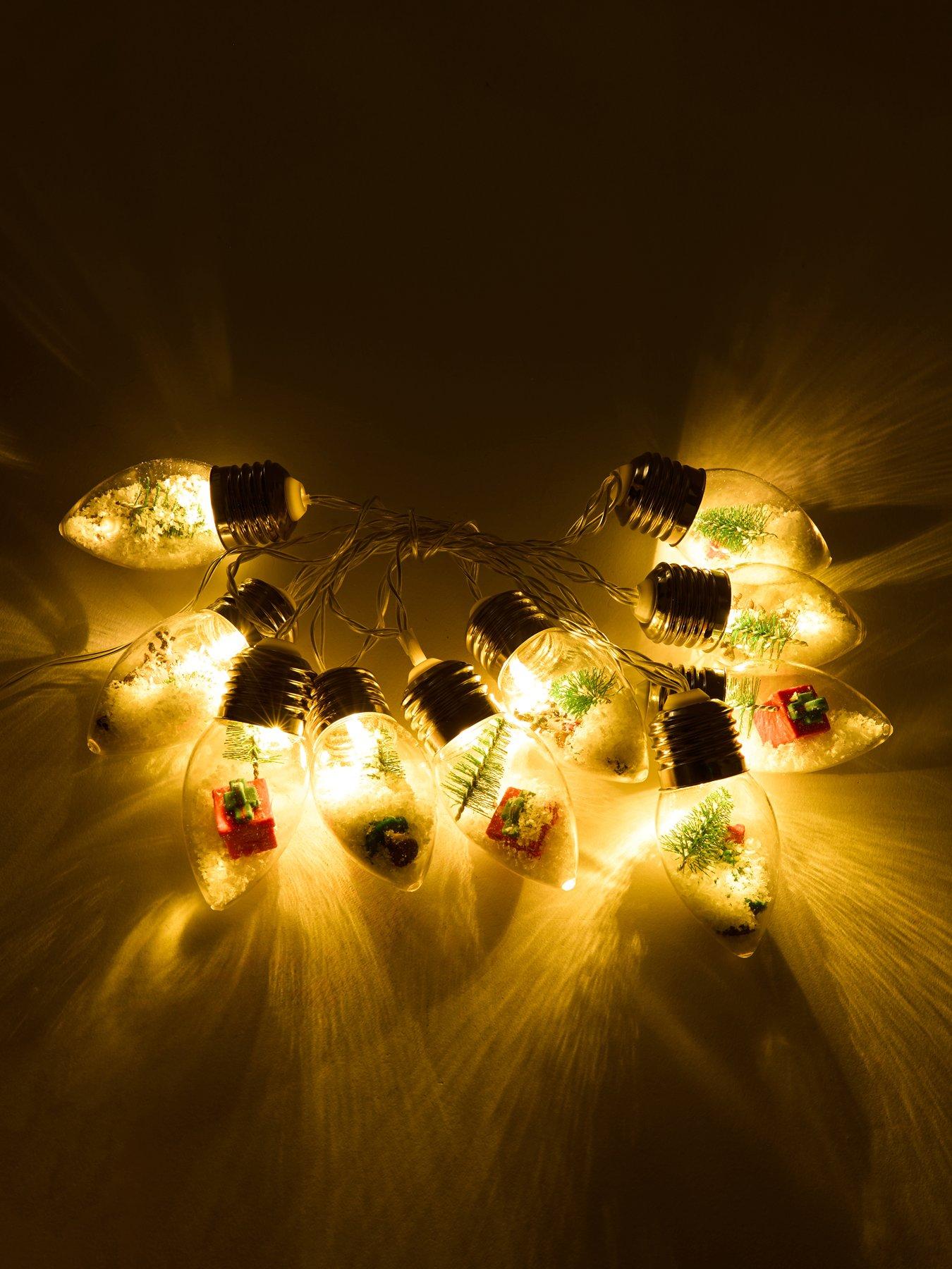 Image 2 of 5 of Three Kings Snowy Decobulb String Lights - Set Of 10