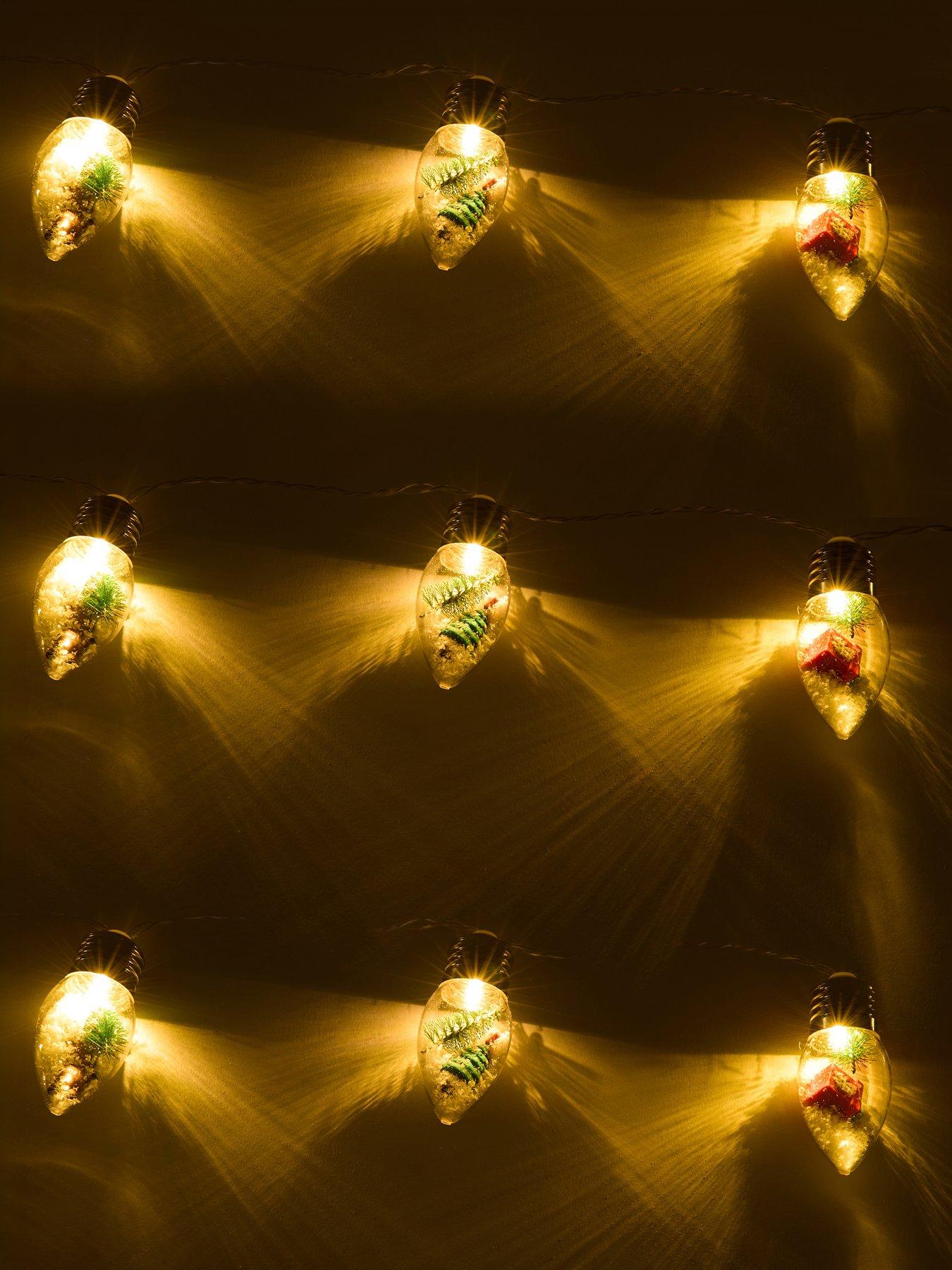 Image 3 of 5 of Three Kings Snowy Decobulb String Lights - Set Of 10