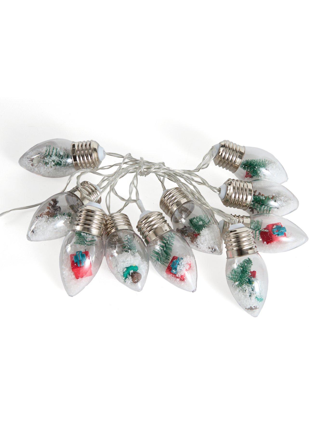 Image 4 of 5 of Three Kings Snowy Decobulb String Lights - Set Of 10