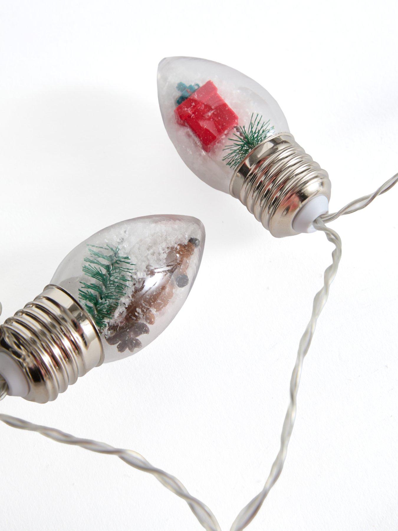 Image 5 of 5 of Three Kings Snowy Decobulb String Lights - Set Of 10