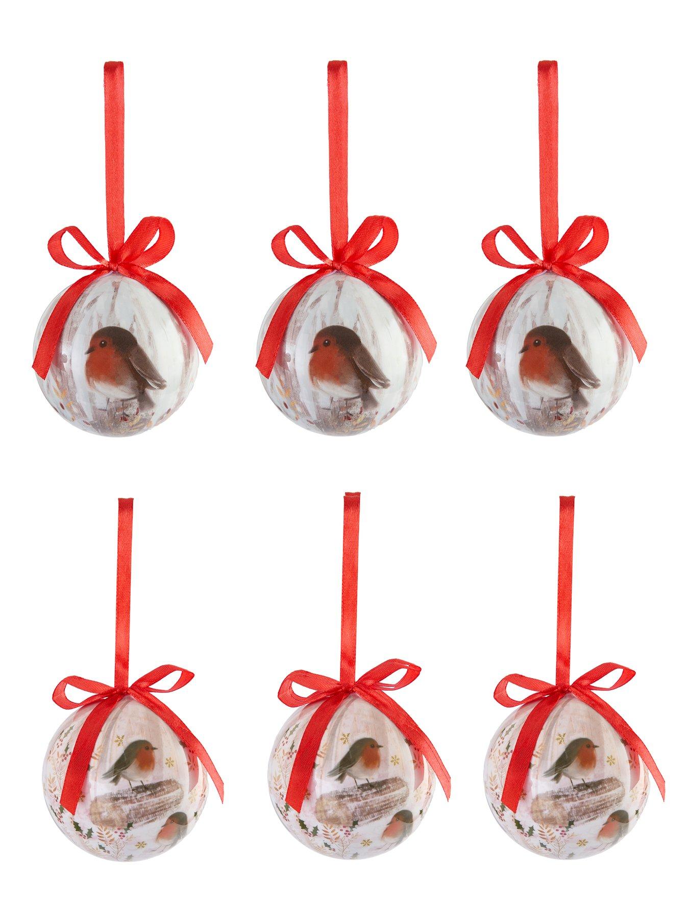 Image 3 of 3 of Three Kings Set of 14 Robin Christmas Tree&nbsp;Baubles