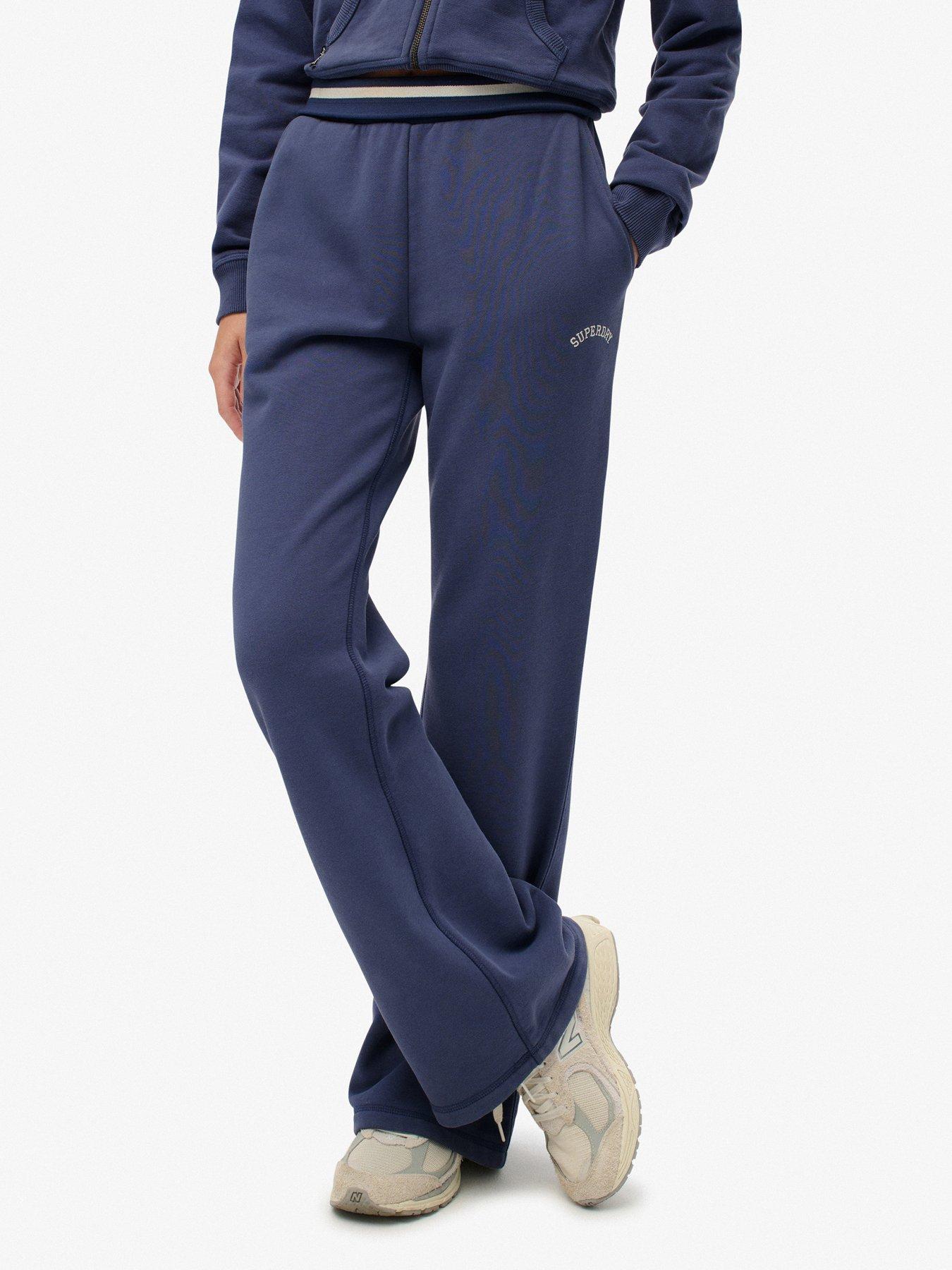 Superdry Essential Logo Flare Joggers - Navy
