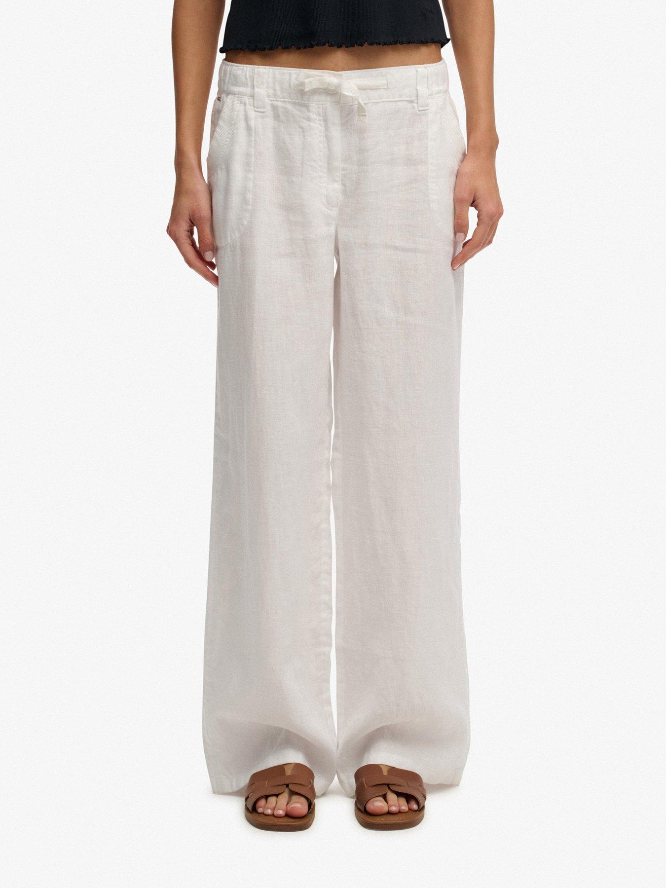 Superdry Linen Low Rise Pant