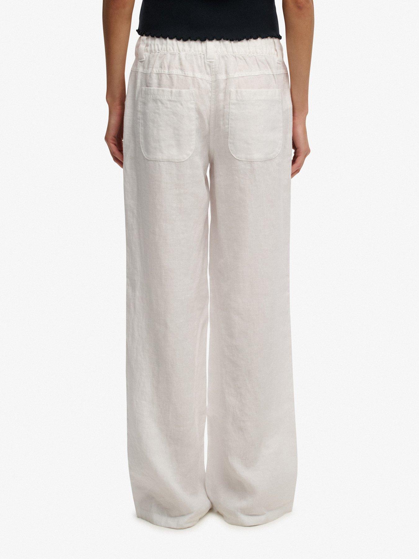 Image 2 of 7 of Superdry Linen Low Rise Pant