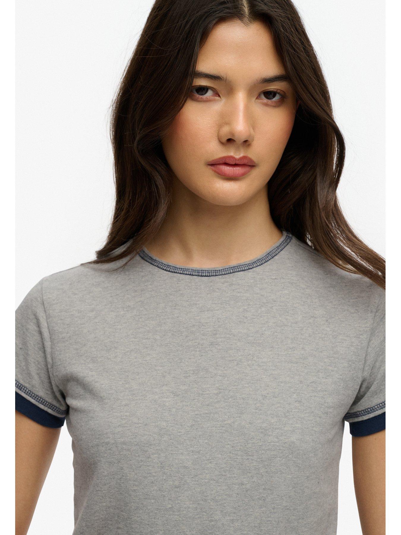 Image 4 of 5 of Superdry Ath Ess Layered Top - Grey