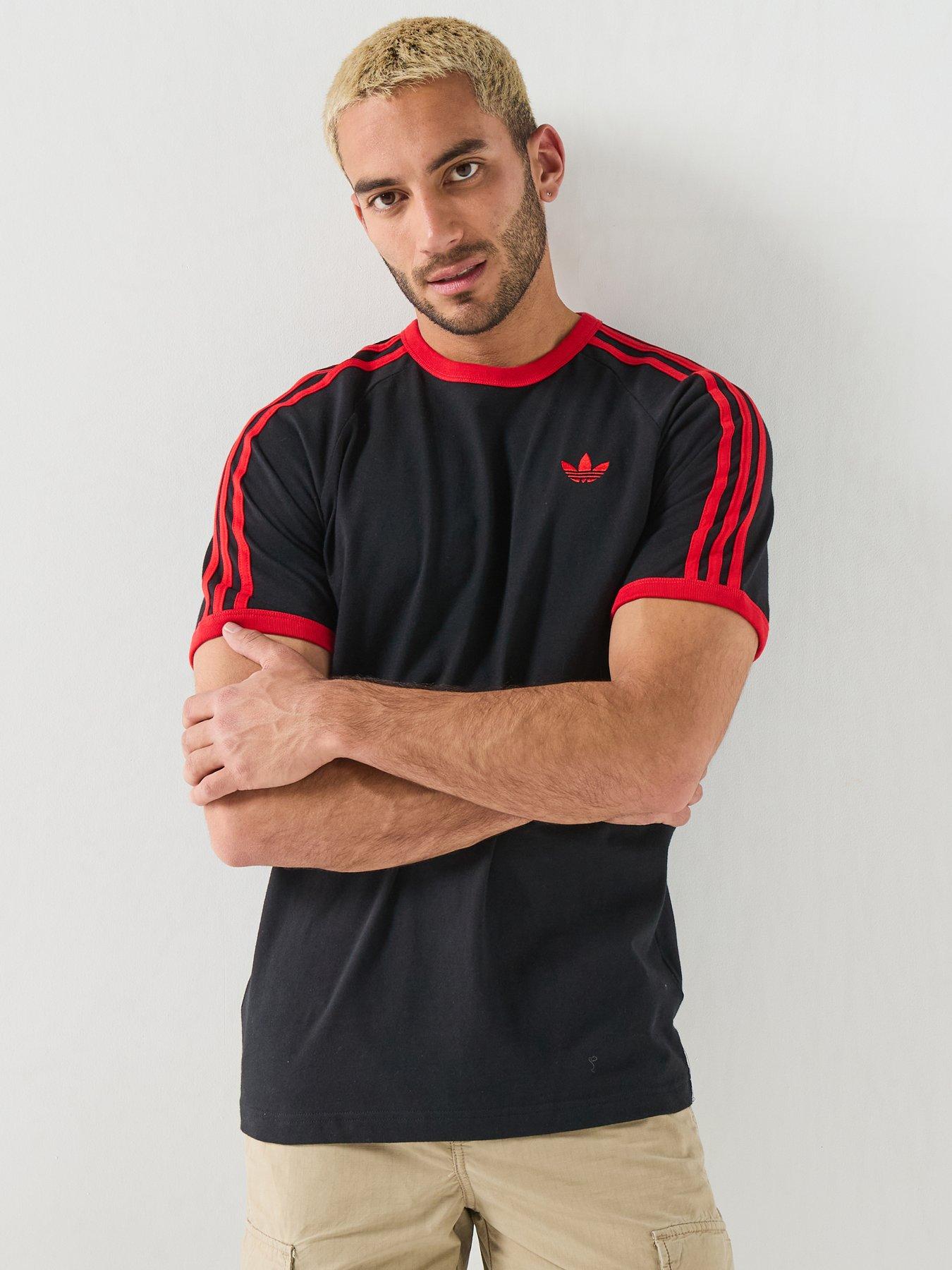Image 1 of 6 of adidas Originals Mens 3 Stripe Tee - Black